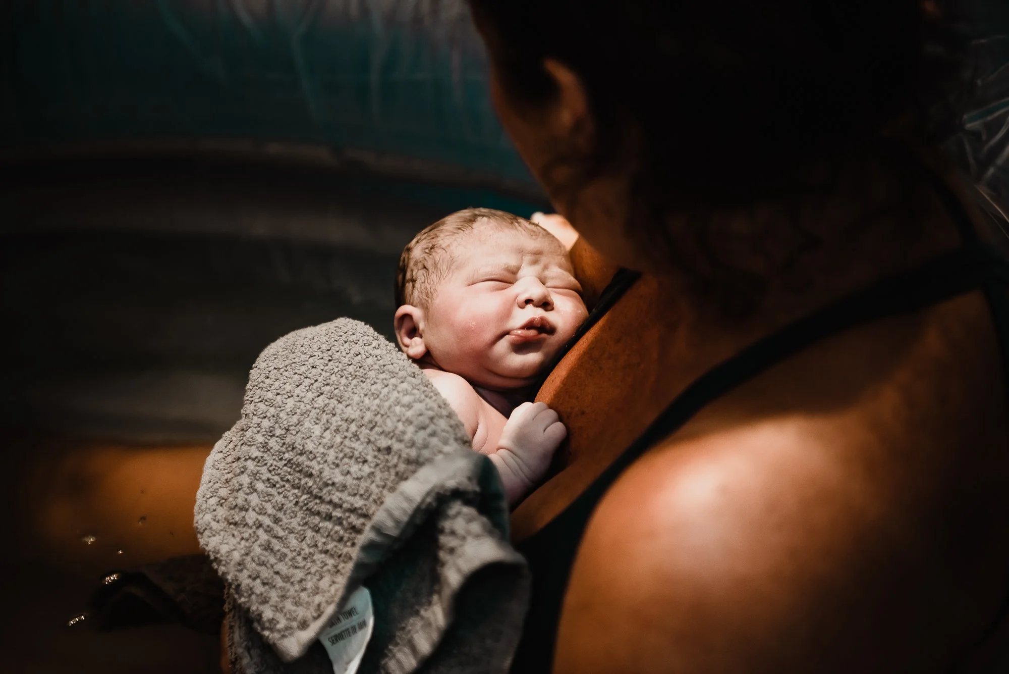 Women given birth in birth pool