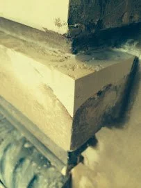 Corner break repair.