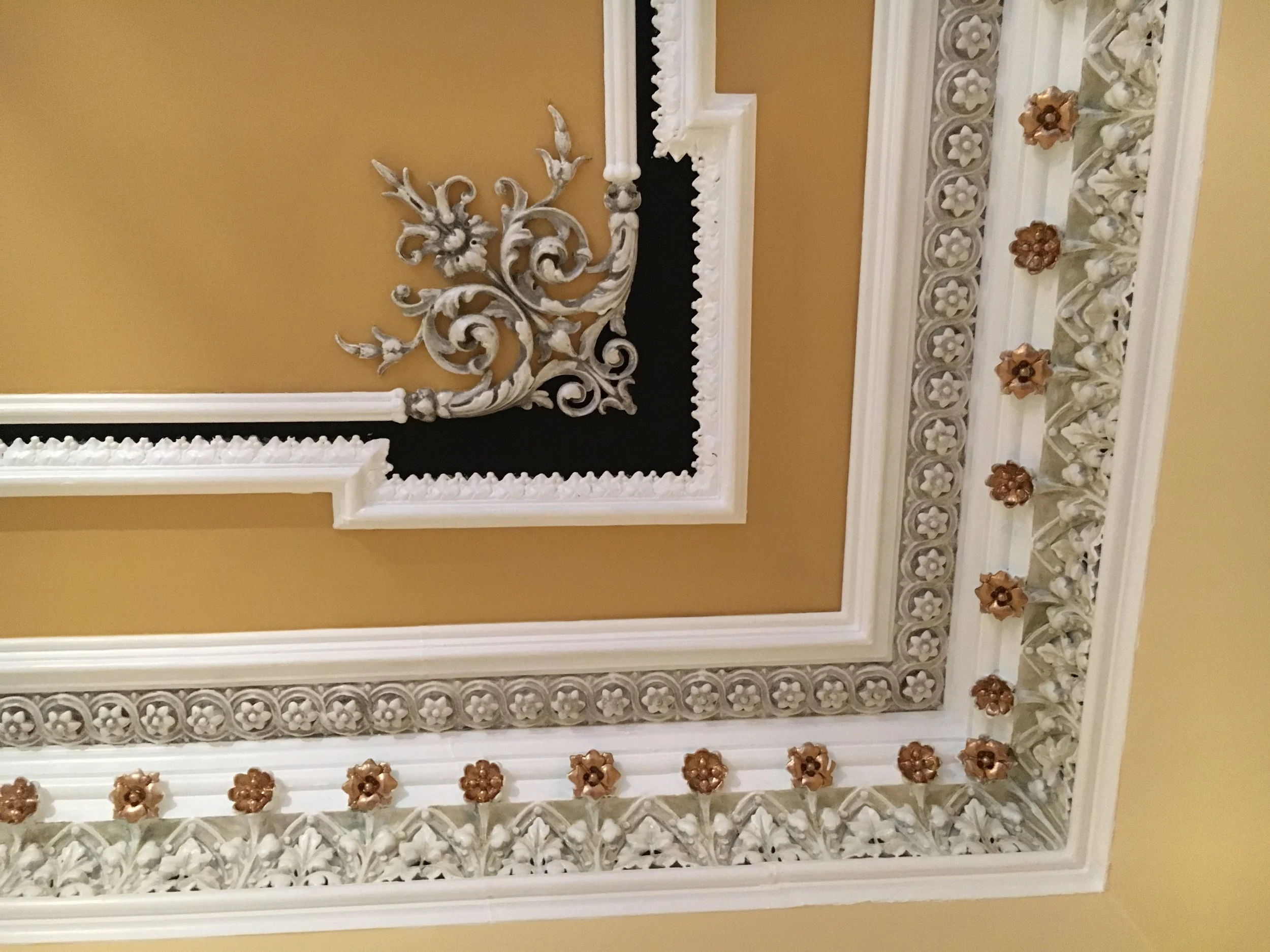 Glazed and Gilded Cornice.....Corner Detail.