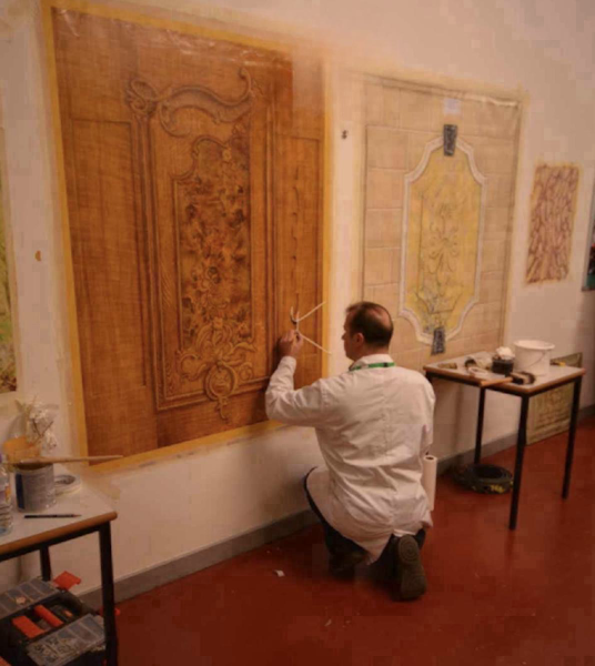 Graining & Trompe L'Oeil Demo. Blackburn.