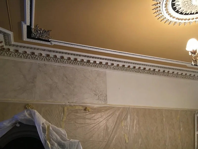 Breche Grey Marbled Frieze.