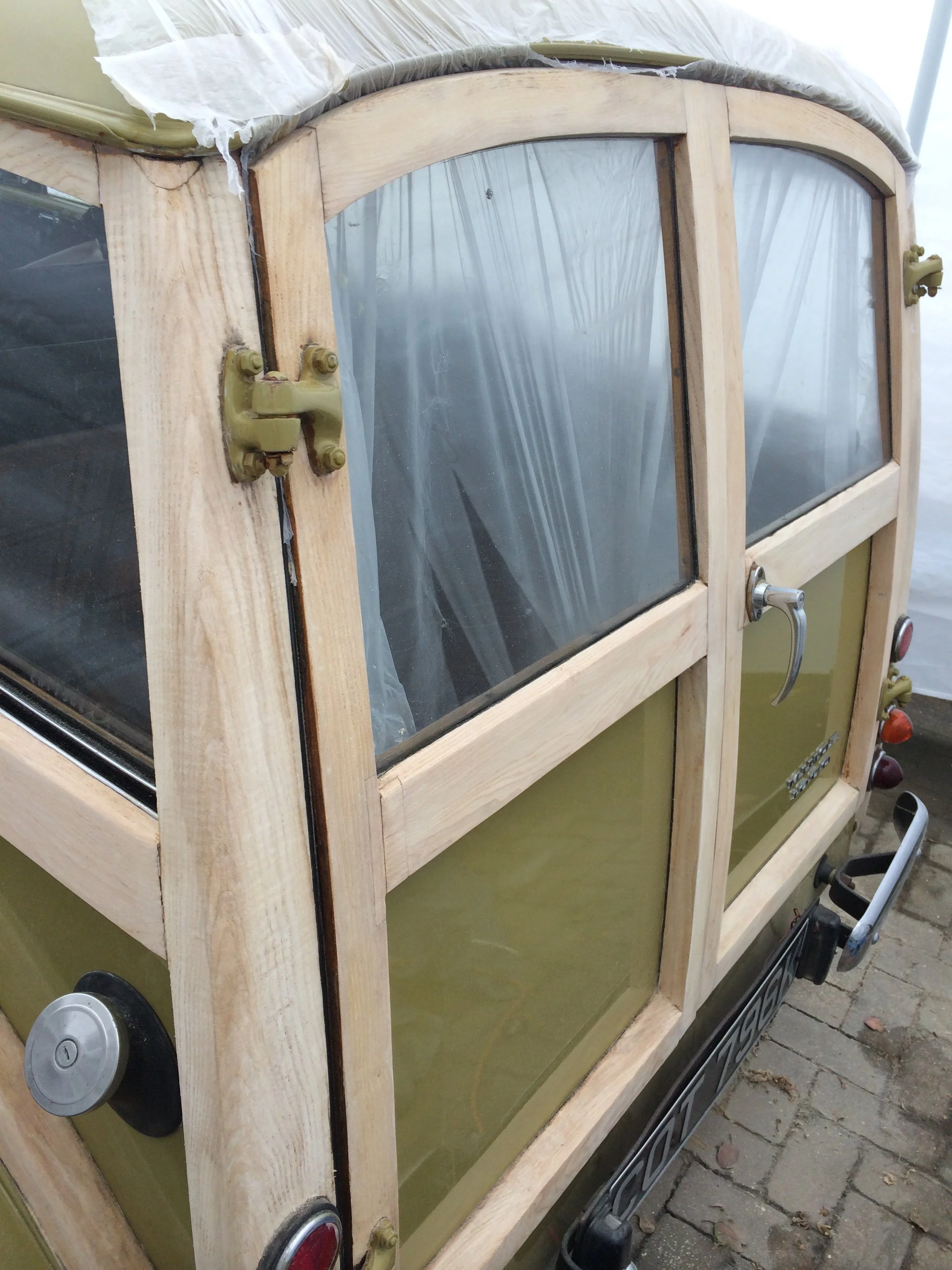 I removed all rot and varnish.