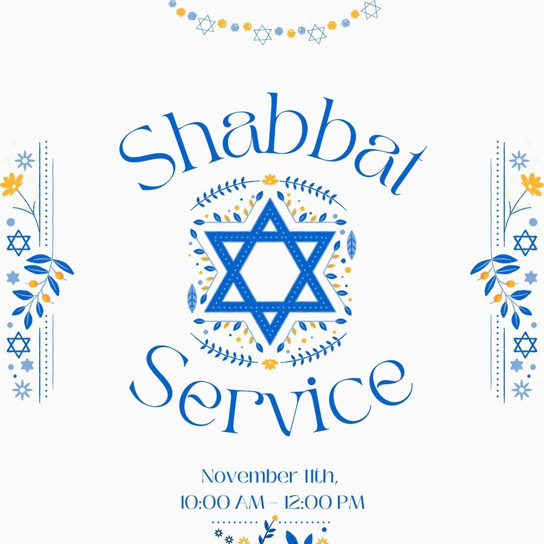 Shabbat Service ✡️
Saturday 🗓️
November 11th 
10:00 AM &ndash; 12:00 PM ⏰

If you would like to be added to our email database to receive ZOOM links for our services and events, email office@templebnaiisrael.org and ask to be included.&nbsp;&nbsp;
T