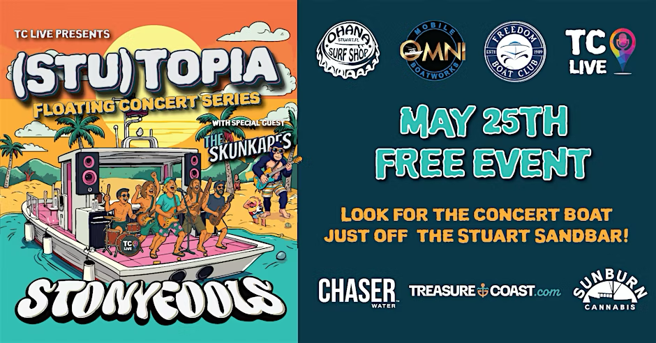 (STU)TOPIA Floating Concert Series featuring the StonyFools & The Skunkapes