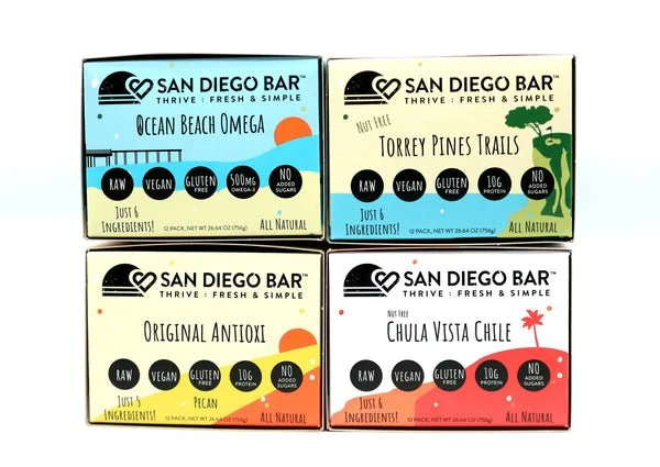 San Diego Bars ($3): Or any snack, made with clean ingredients, for those long travel days