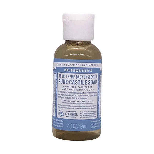 Dr. Bronner's All-in-One Soap ($2): One travel-size bottle can be your body wash, shampoo, and detergent for the whole trip