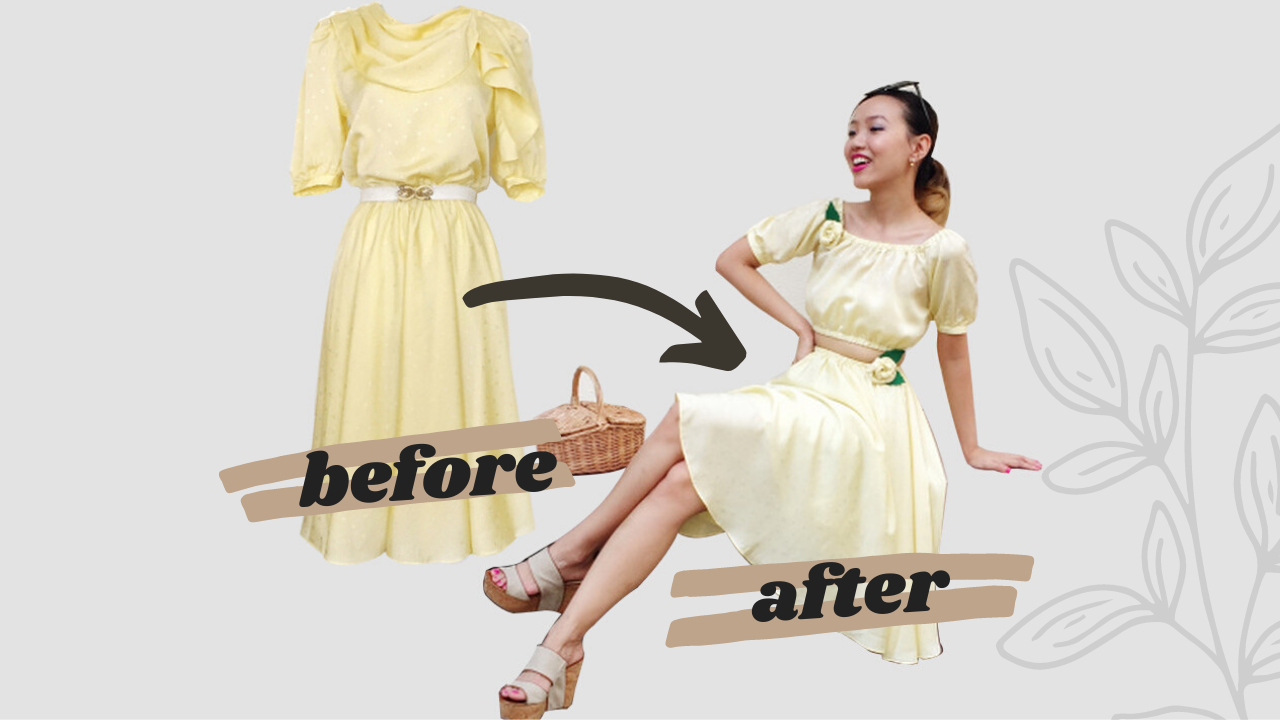 Summer Belle Set (Vintage Dress Refashion) — Gwenstella Made