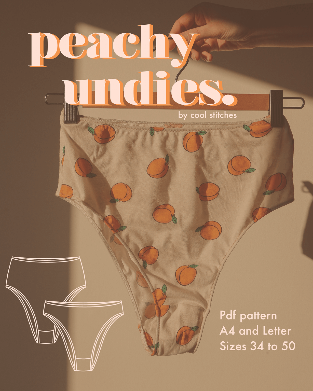 ENGLISH PDF Digital Sewing Pattern, Vera Panties Lingerie Sewing Pattern 