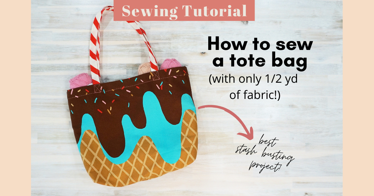 DIY TOTE BAG IN JUST 15 MIN!