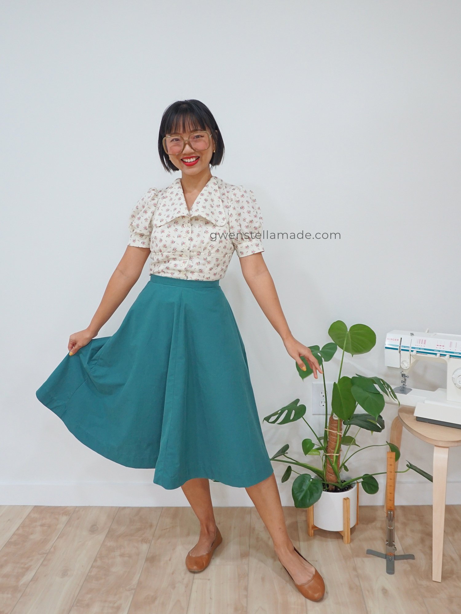 Justknits 9664 Skirts in Four Styles: Pleated, A-line, Four Gore, Stra –  Patterns Central