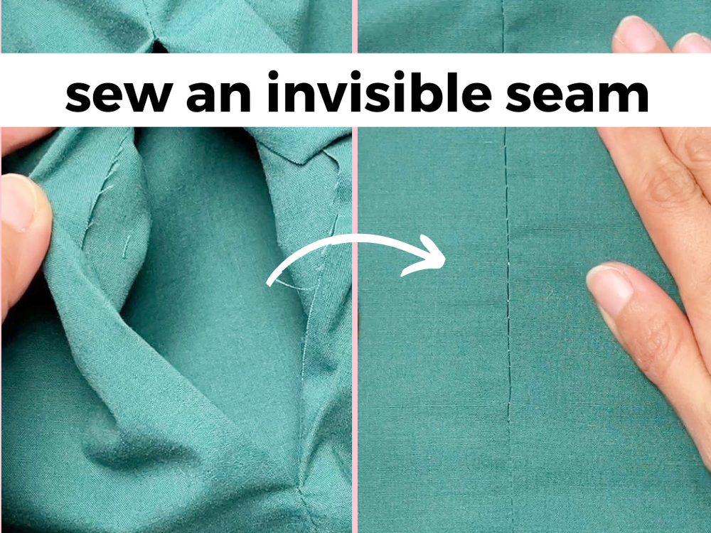 How to sew an invisible seam by hand — Gwenstella Made
