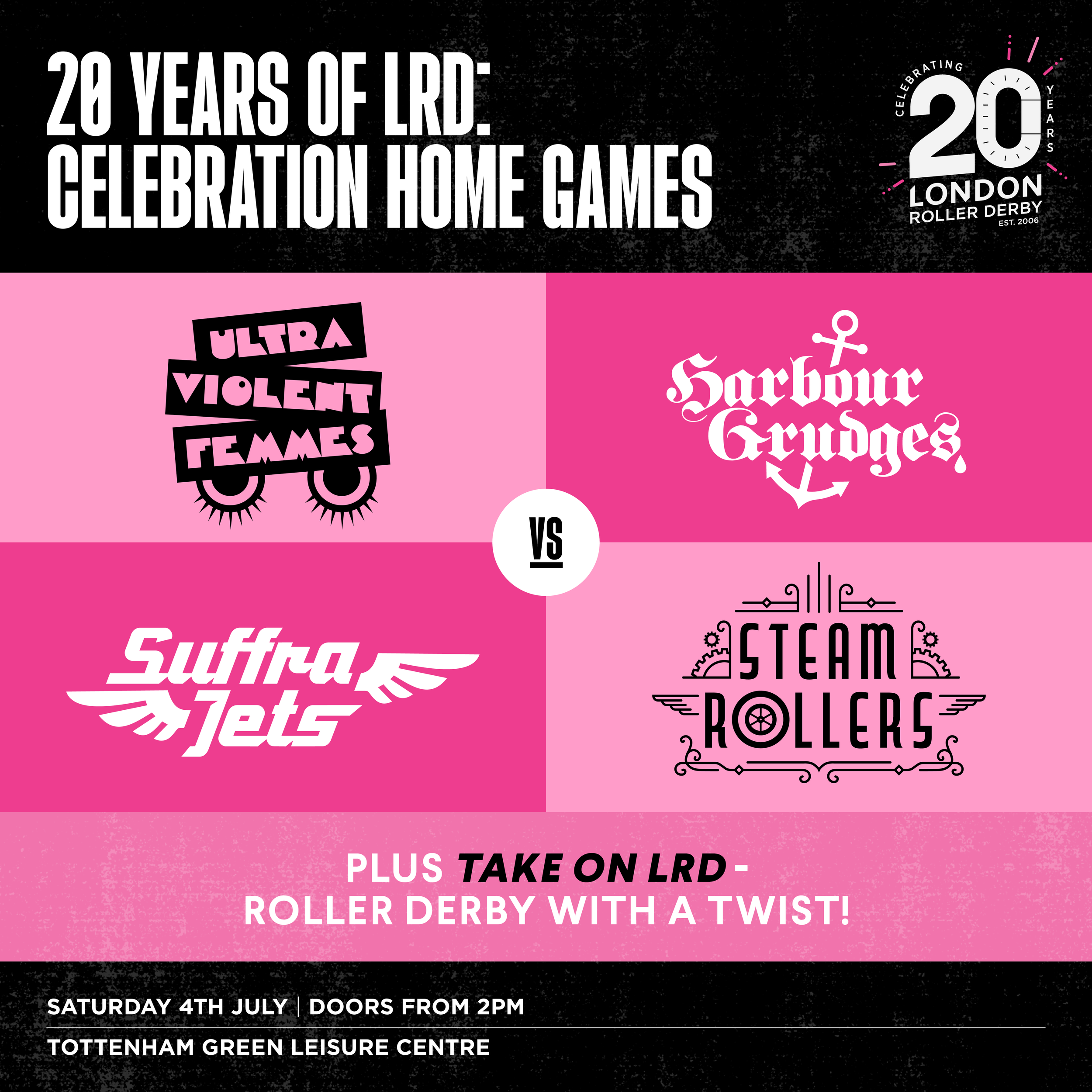 London Roller Derby 20th Anniversary Celebration