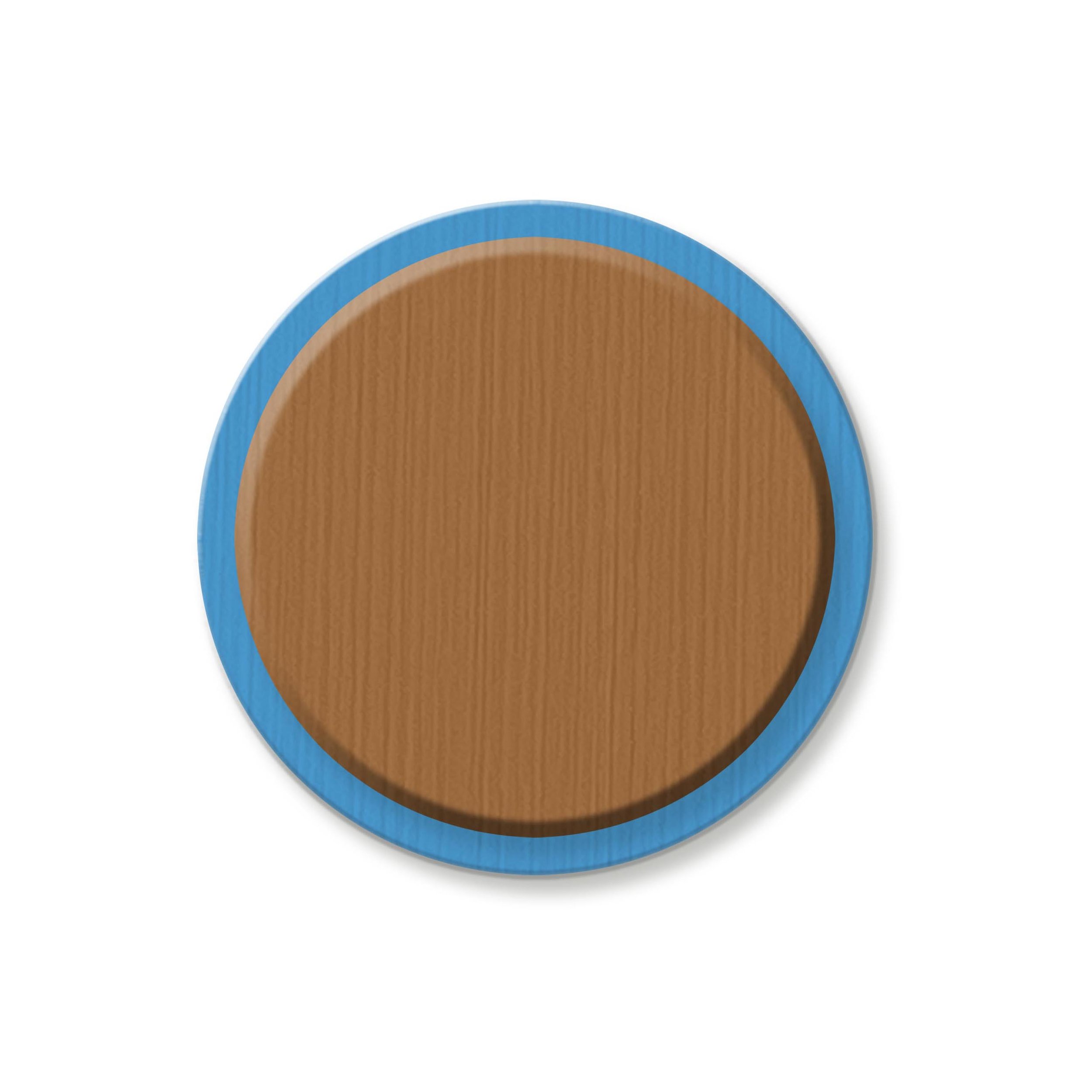 MEDIUM BROWN over LIGHT BLUE