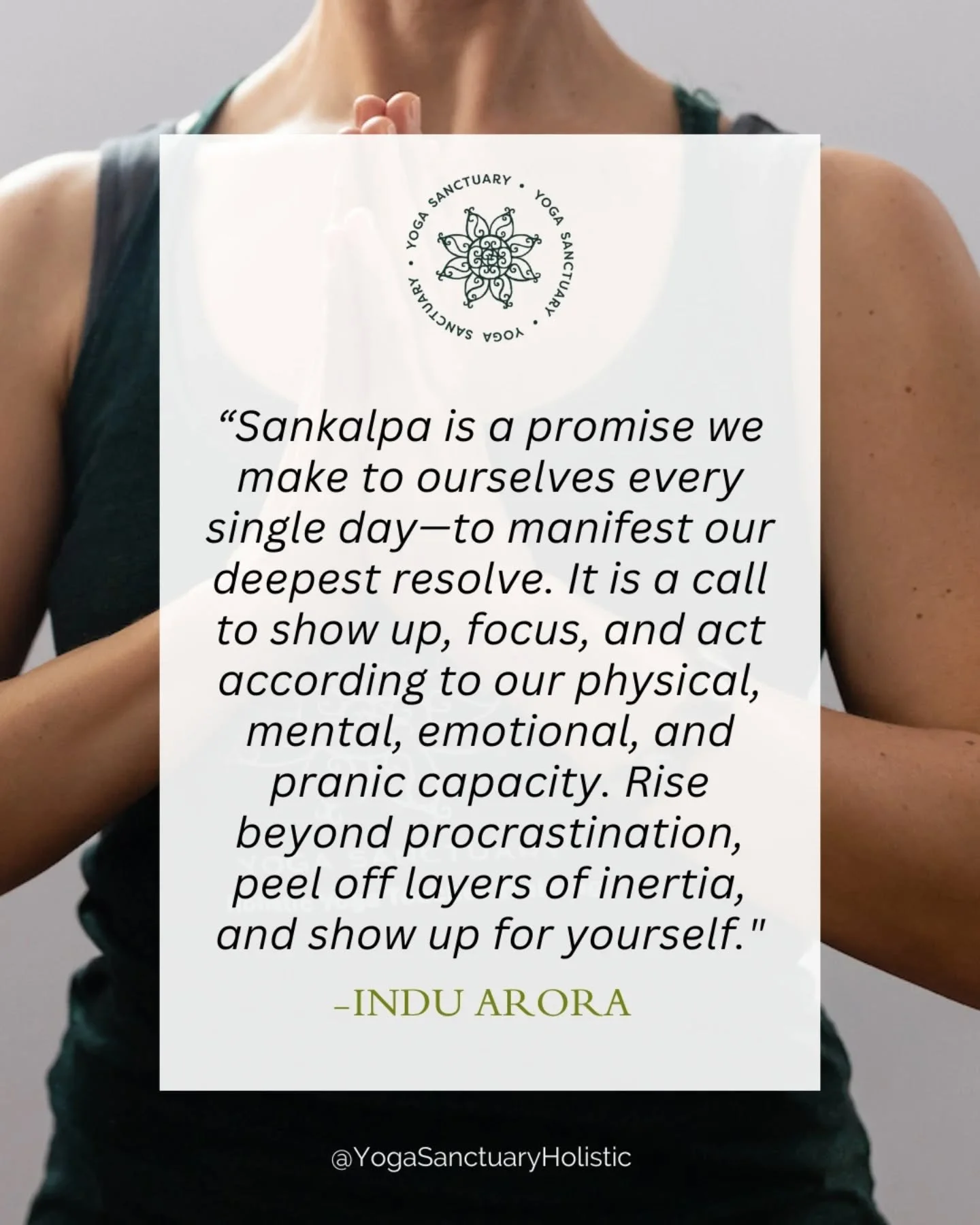 Sankalpa is more than just a New Year&rsquo;s resolution. It is a vow to live in accordance with our highest truth, our spirit. Through the sankalpa practice, we embed this vow into the deeper realms of our unconscious - which truly governs us. In Sa