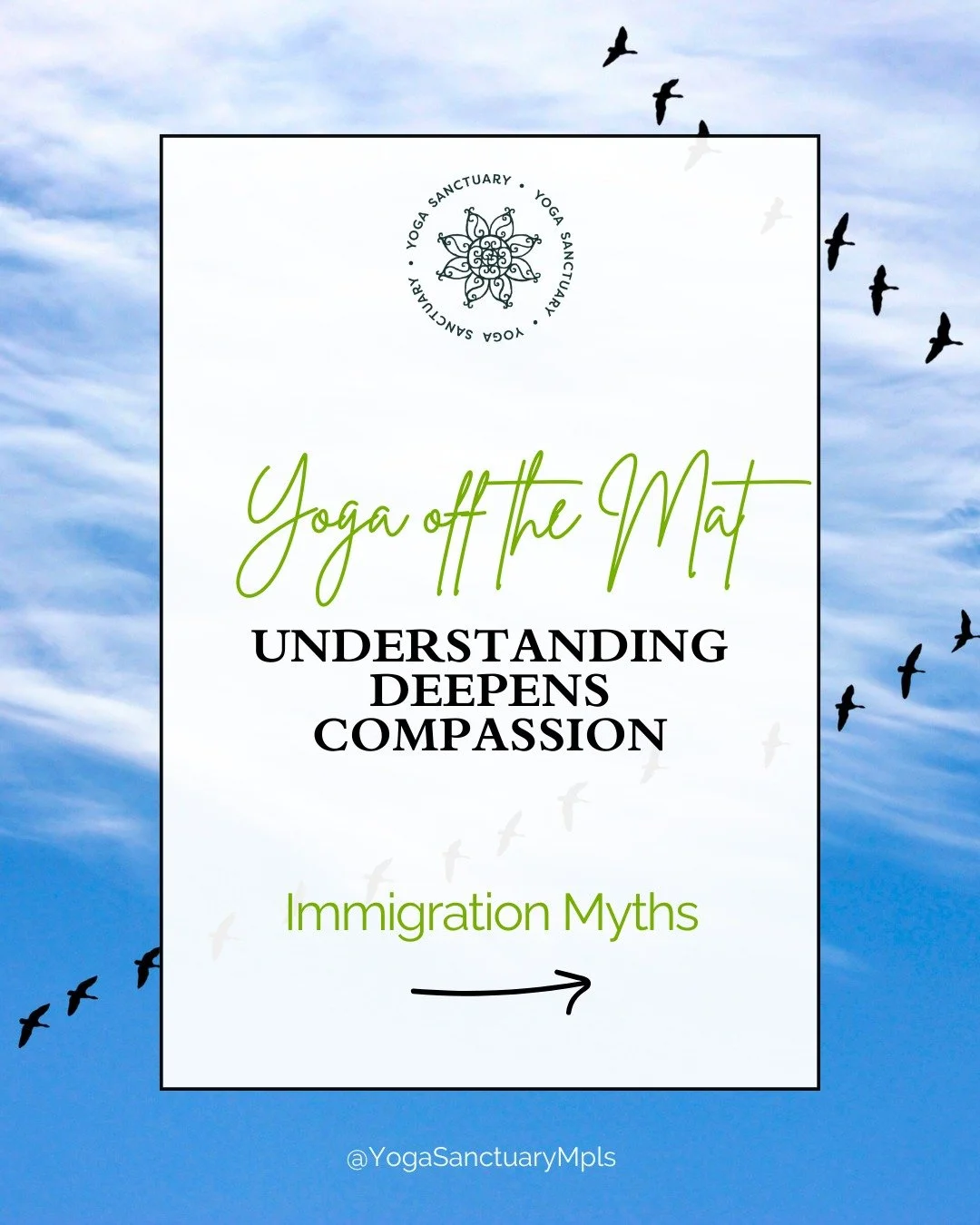 Yoga is Political 
... because it teaches AHIMSA (non-harm) SATYA (truth) KARMA YOGA &amp; SEVA (unconditional service) as well as non-greed, generosity, justice, VIDYA (clear seeing), and SO. MUCH. MORE. 

There are many misunderstandings about immi