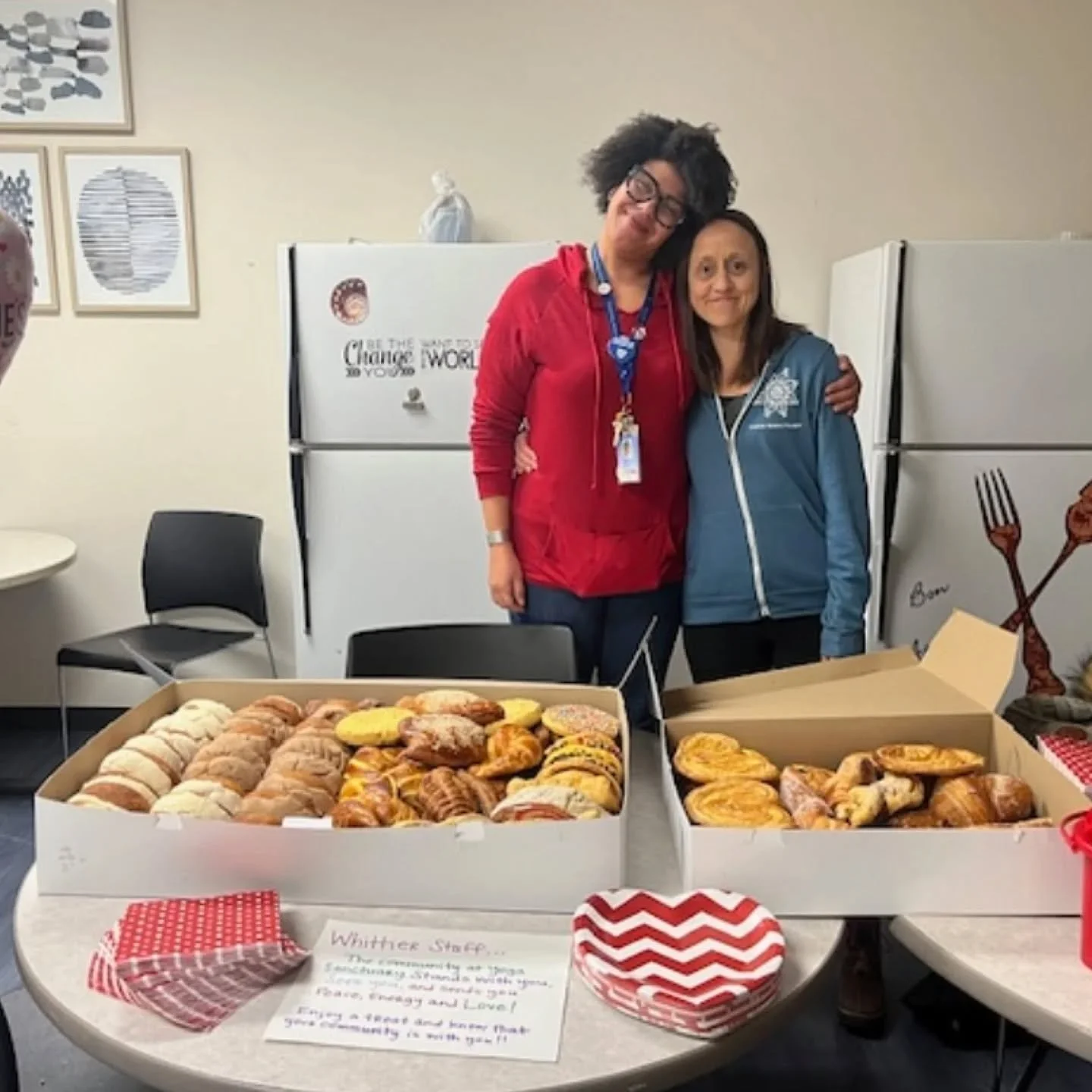 This is what practice looks like when it leaves the mat.
Not perfection.
Not performance.
Steady presence in relationship.

A few weekends ago, our community gathered for Art of Presence where:
💞42 adults and children created over 200 handmade valen