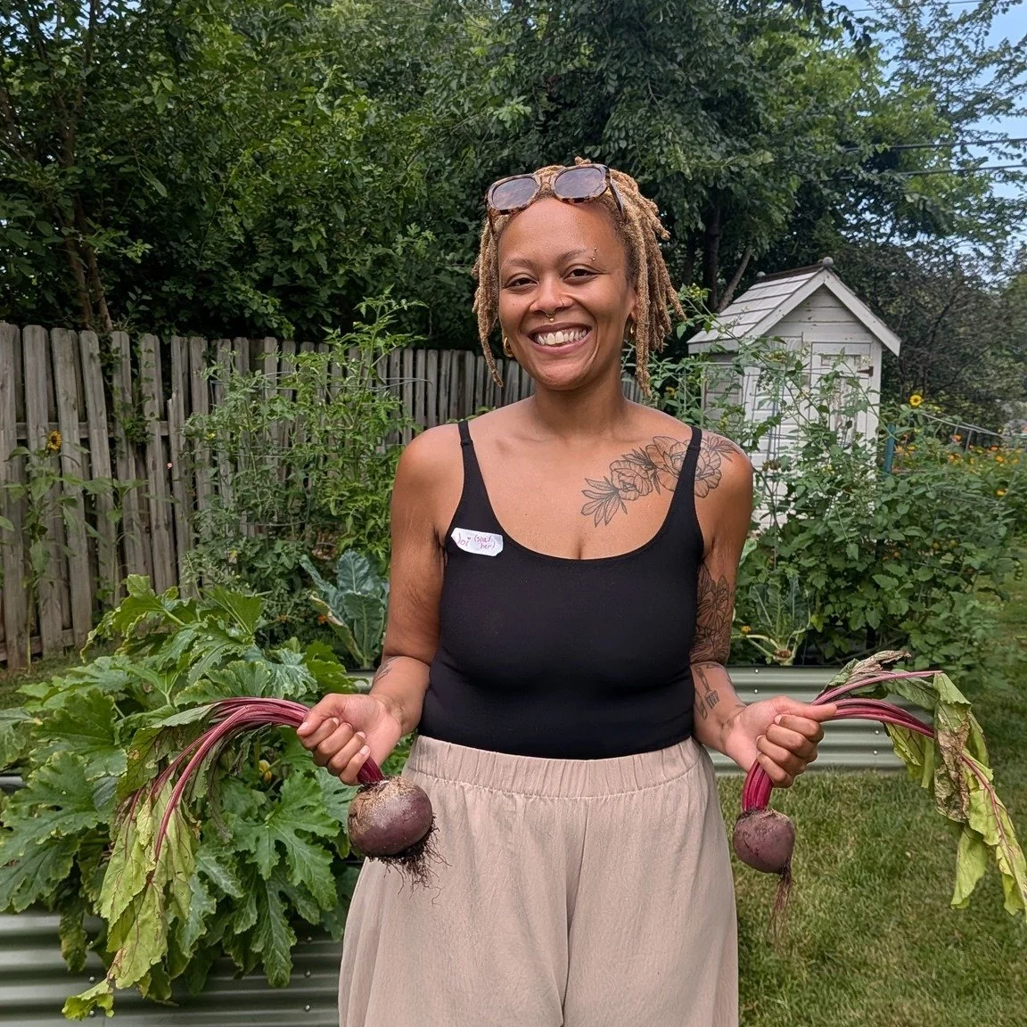 Joi Latson is not only Yoga Sanctuary's Outreach Coordinator, she is also a gifted Yoga Instructor, skilled gardener, yoga mentor, doula extraordinare, passionate leader, and wealth of knowledge. 

Grateful she will be leading #FirstFridayHealing thi