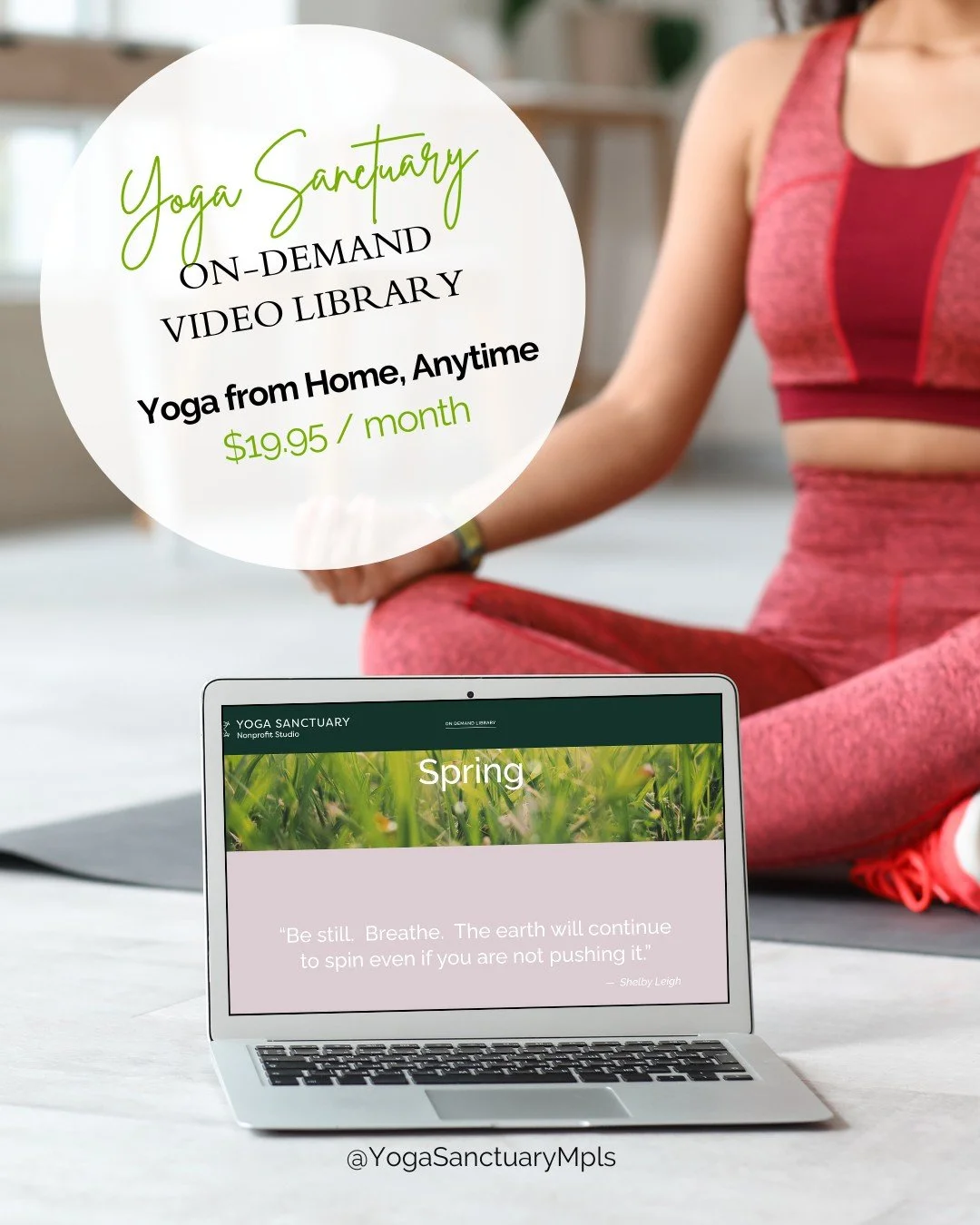 "The library has a great mix of short and class-length classes, and a good mix of teachers! When we had that blizzard a few weeks ago, this video library made it possible to continue my practice from home." -Nancy L

Life happens, blizzards