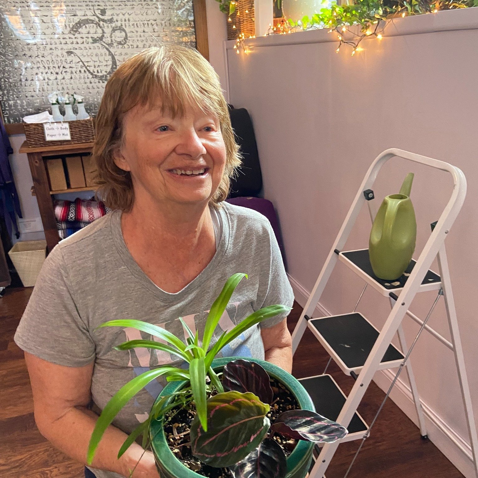 This plant is a metaphor... 

This prayer plant was near dead at the beginning of Summer. Kris, our plant care volunteer, said a different environment was what was needed. So Tracy, HYTT Trainer and Instructor, took it home for the Summer to rest out