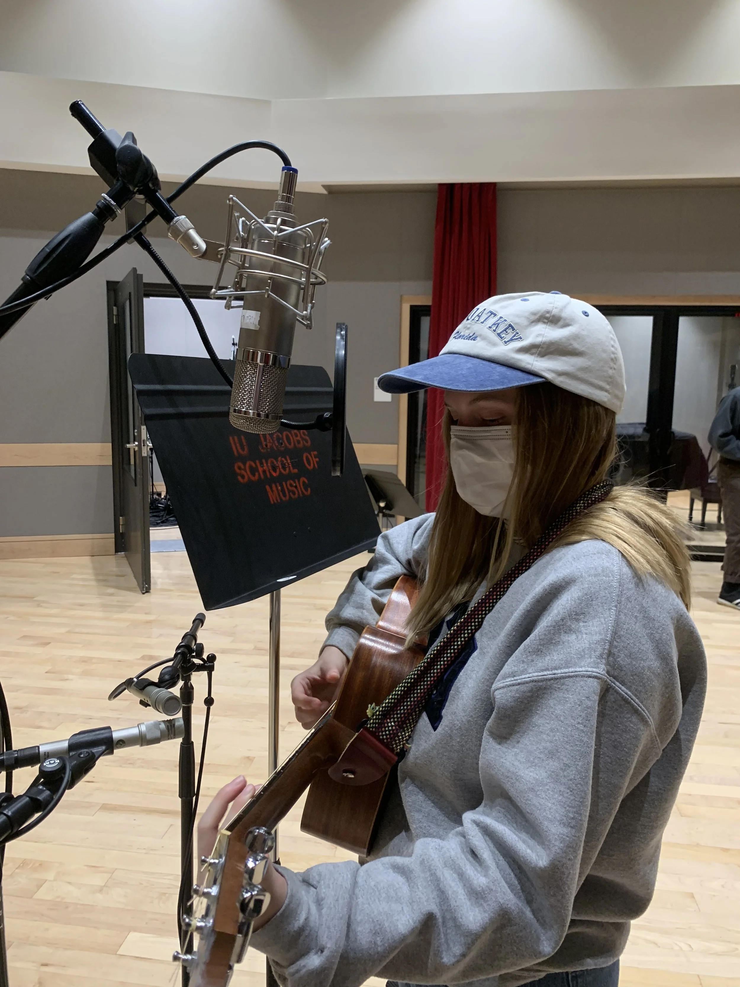 Tracking scratch vocals in Georgina Joshi Studio