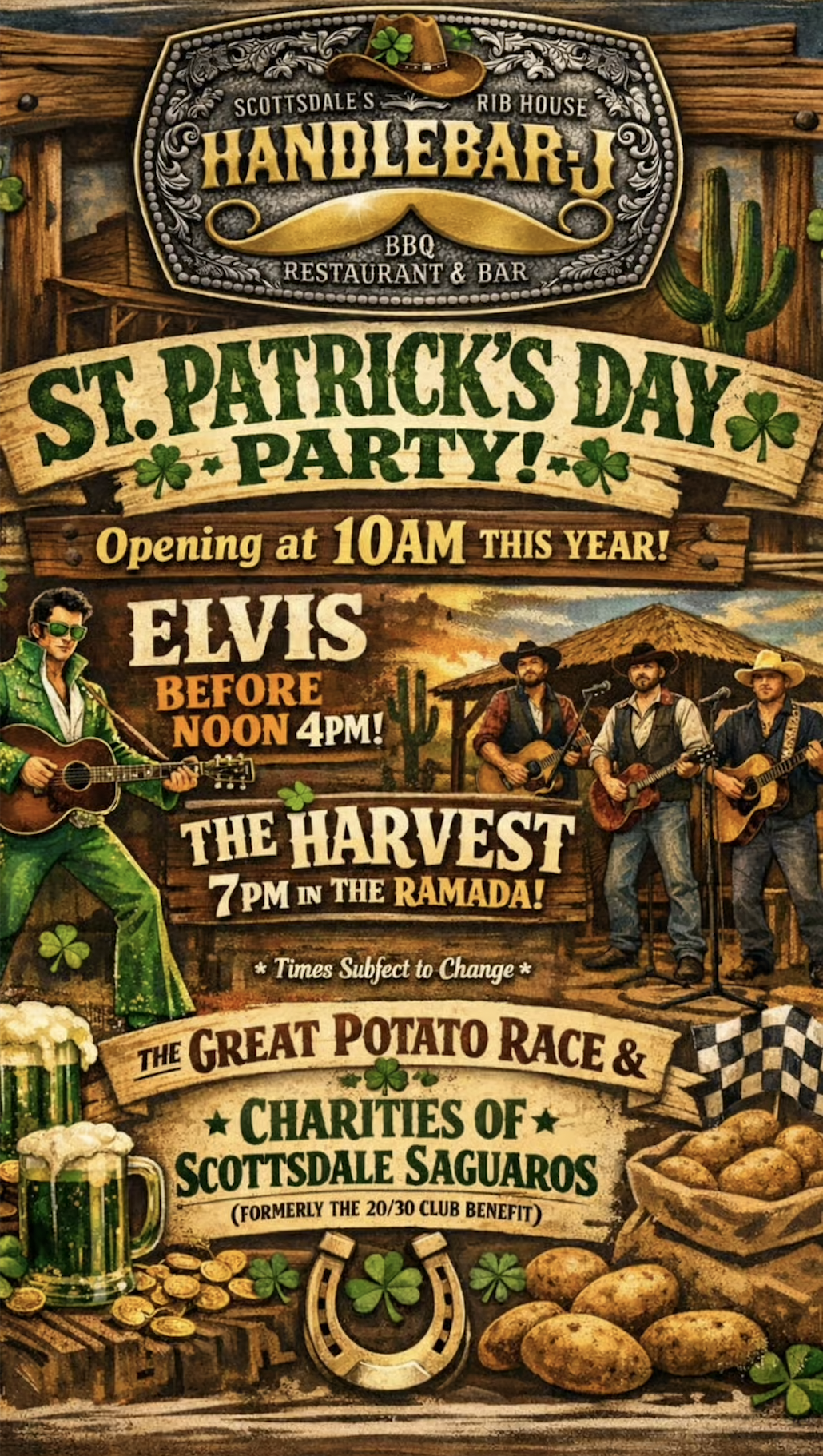 St. Patrick’s Day Party @Handlebar J