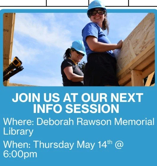 Upcoming Habitat for Humanity Info Session