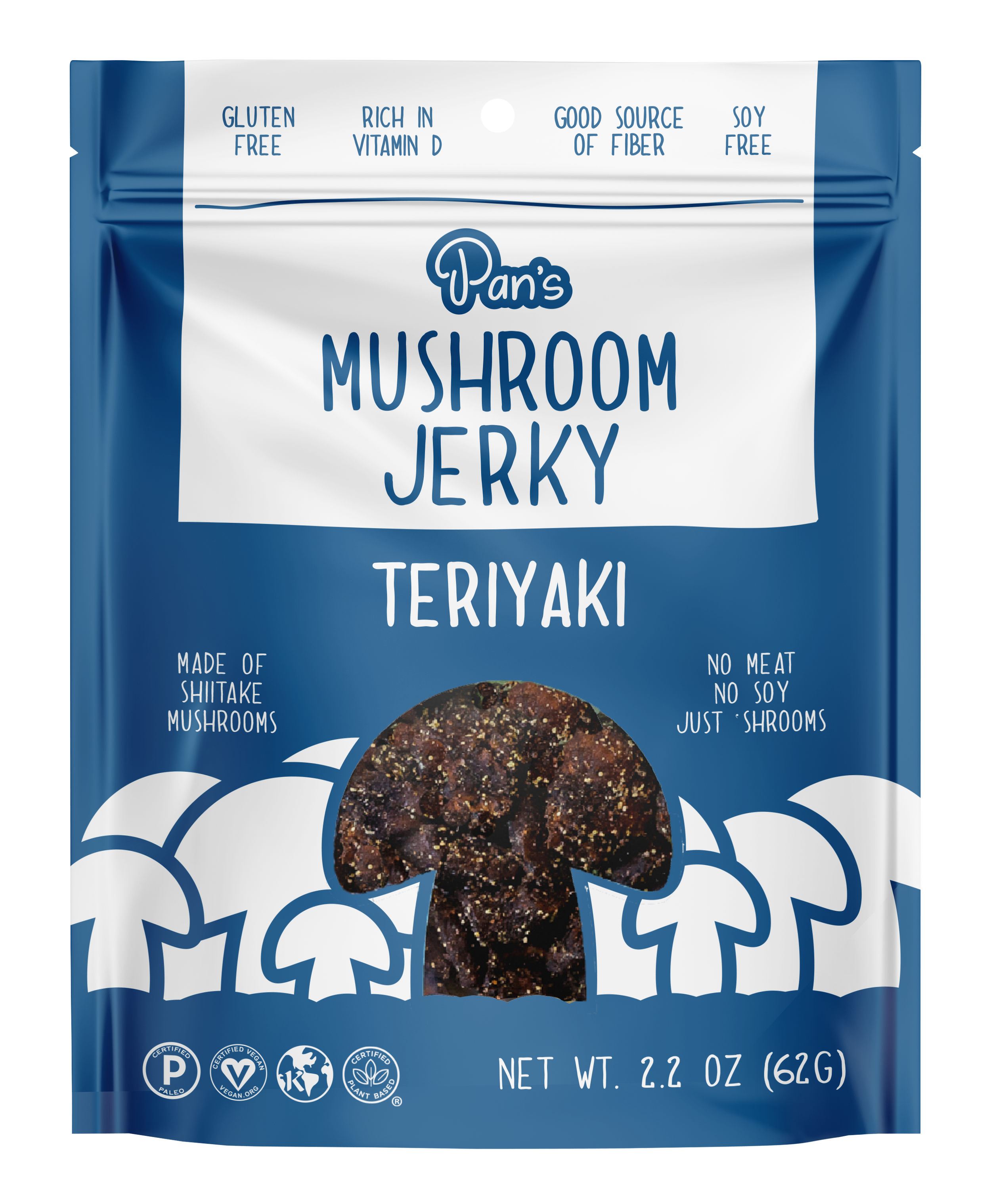 Pan's Mushroom Jerky - Teriyaki