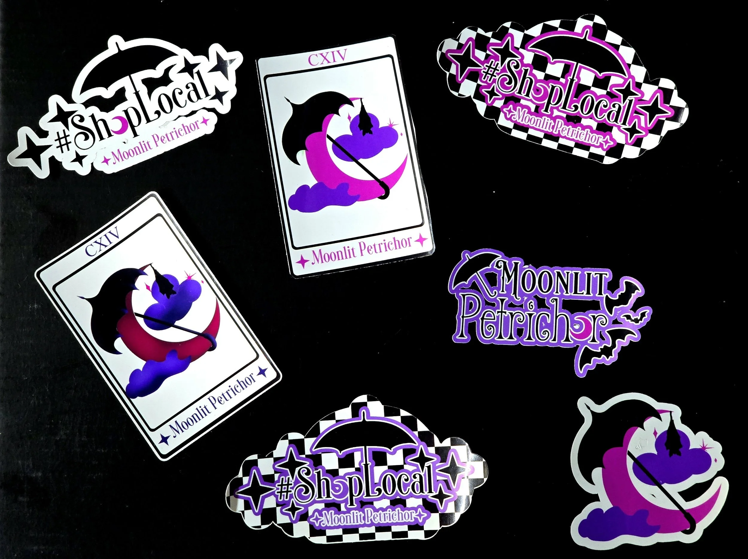 Moonlit Petrichor Stickers
