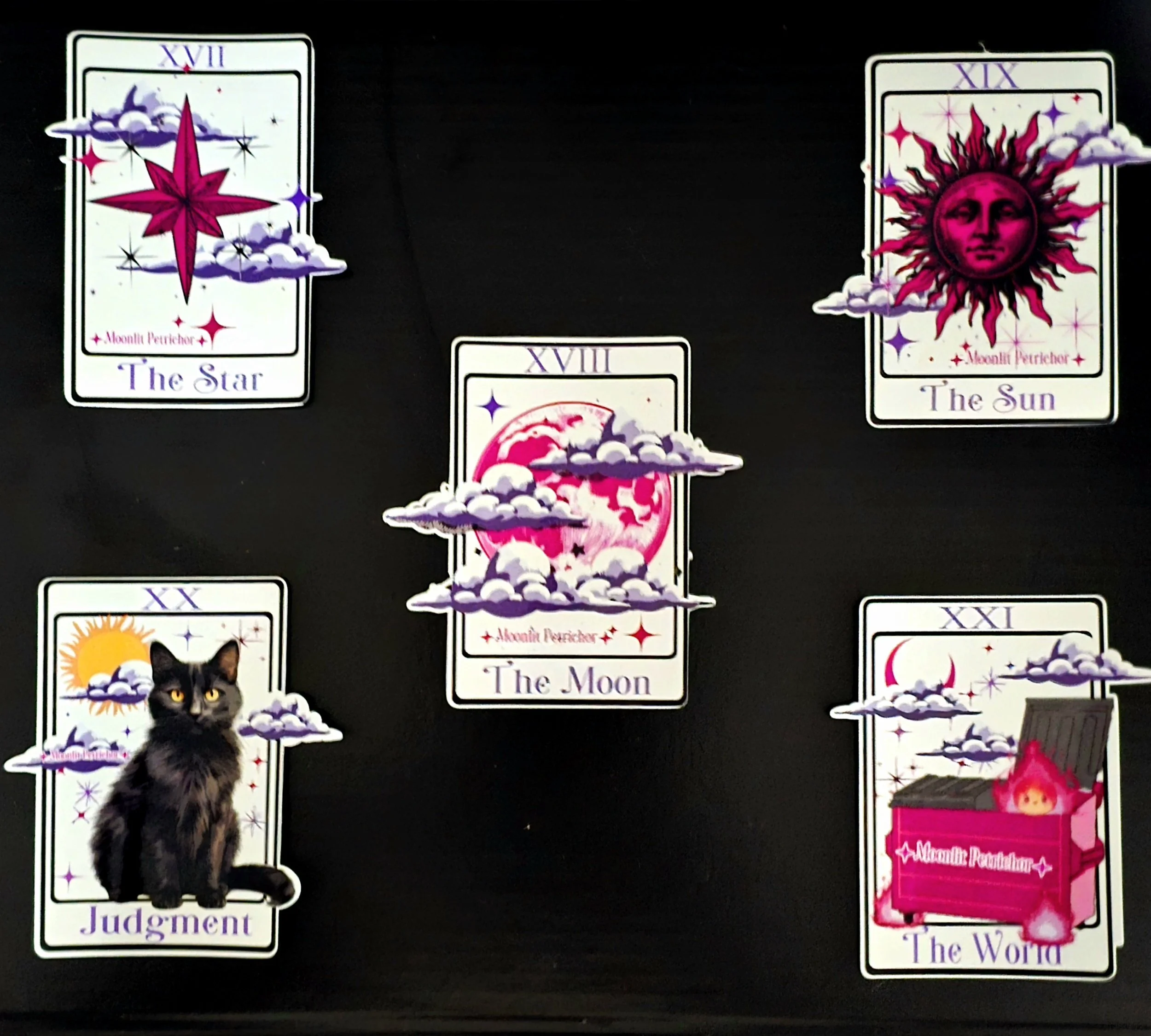 Moonlit Petrichor Tarot/Oracle stickers