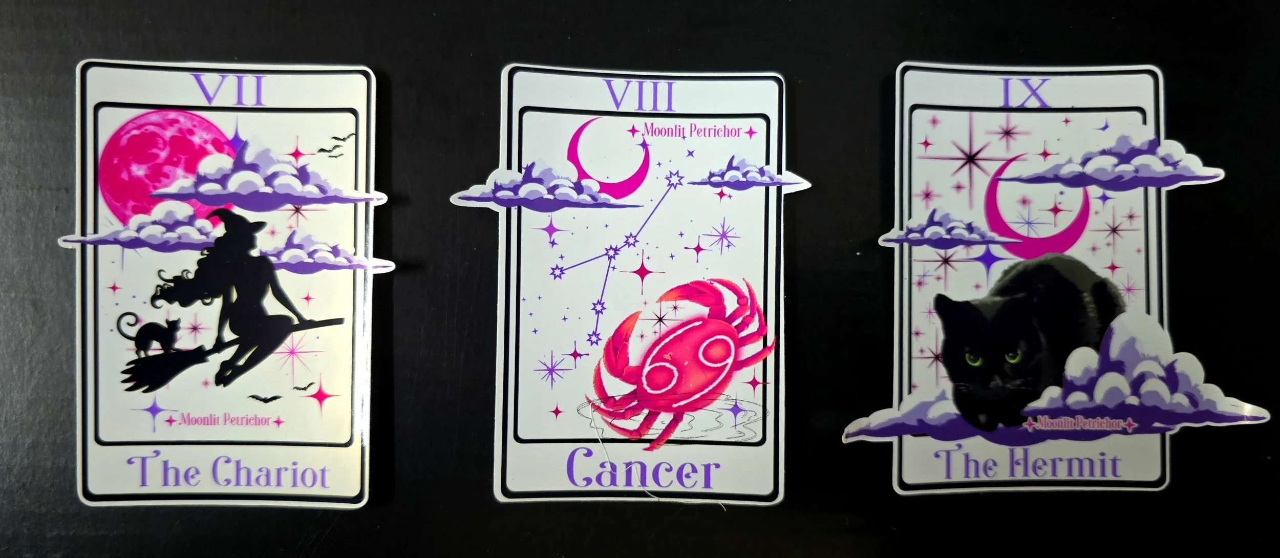Moonlit Petrichor Tarot/Oracle stickers