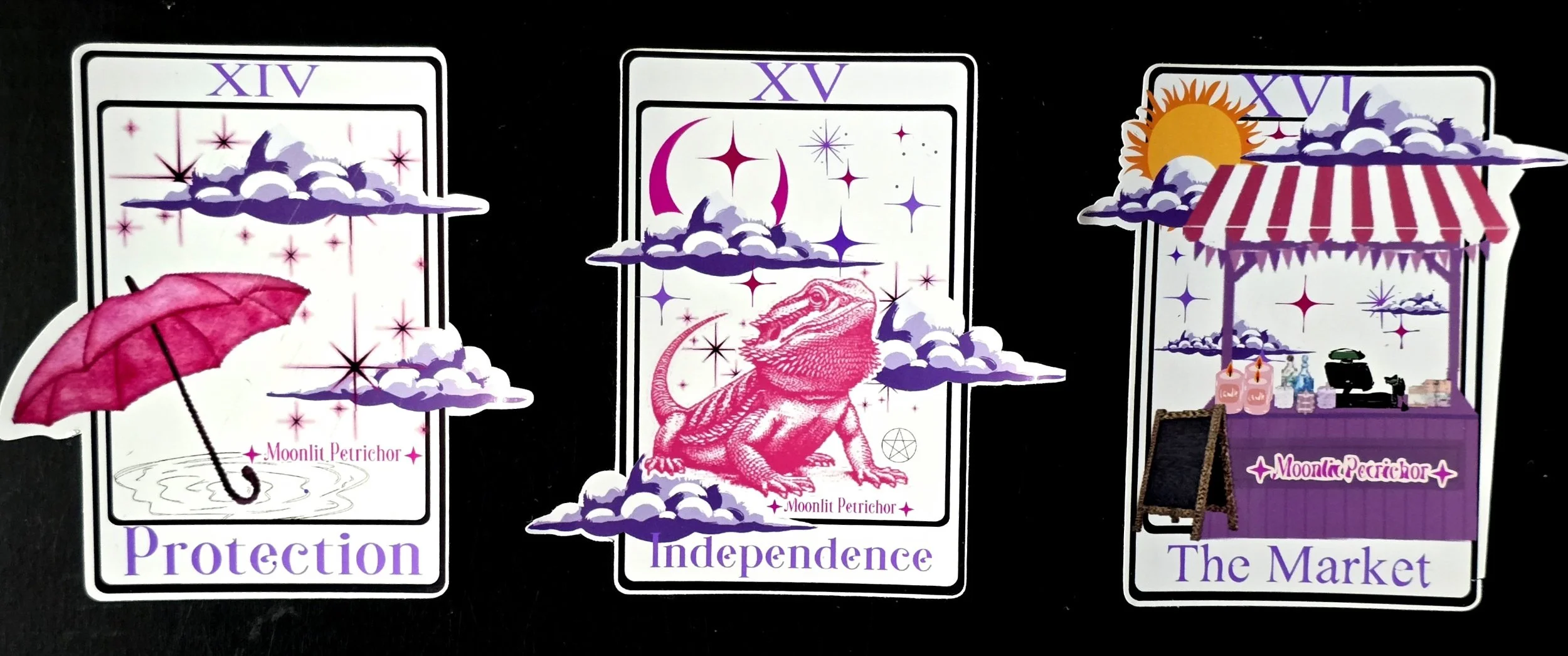 Moonlit Petrichor Tarot/Oracle stickers