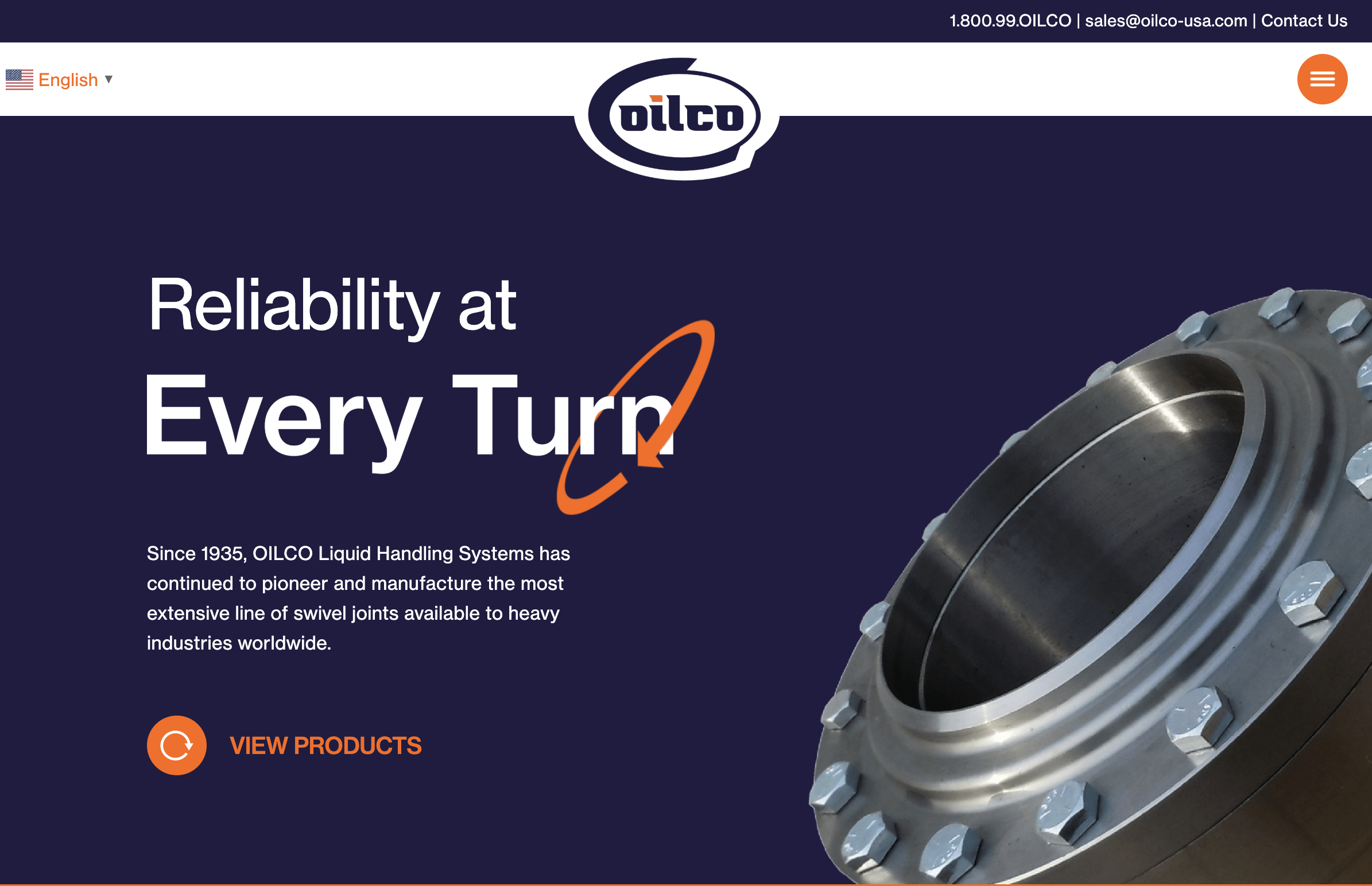 OILCO website - after