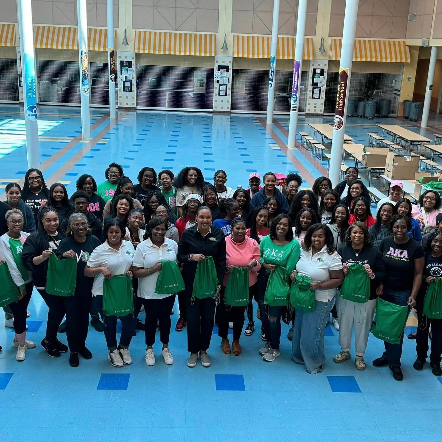 Beautiful, brilliant and service-minded, the 2024 Precious Pearls Debutantes &amp; Escorts with support of Alpha Kappa Alpha Sorority, Inc.&reg; Upsilon Epsilon Omega Chapter and Ladies of Vision Charities, Inc packed 165 backpacks for CHIPP (Childho
