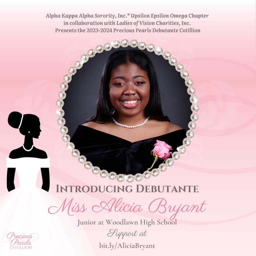 Alpha Kappa Alpha Sorority, Inc.&reg; Upsilon Epsilon Omega Chapter (AKA-UEO) in partnership with Ladies of Vision Charities, Inc.  look forward to celebrating 36 Debutantes with our 16th Precious Pearls Cotillion Ball. Over the next few days, we'll 