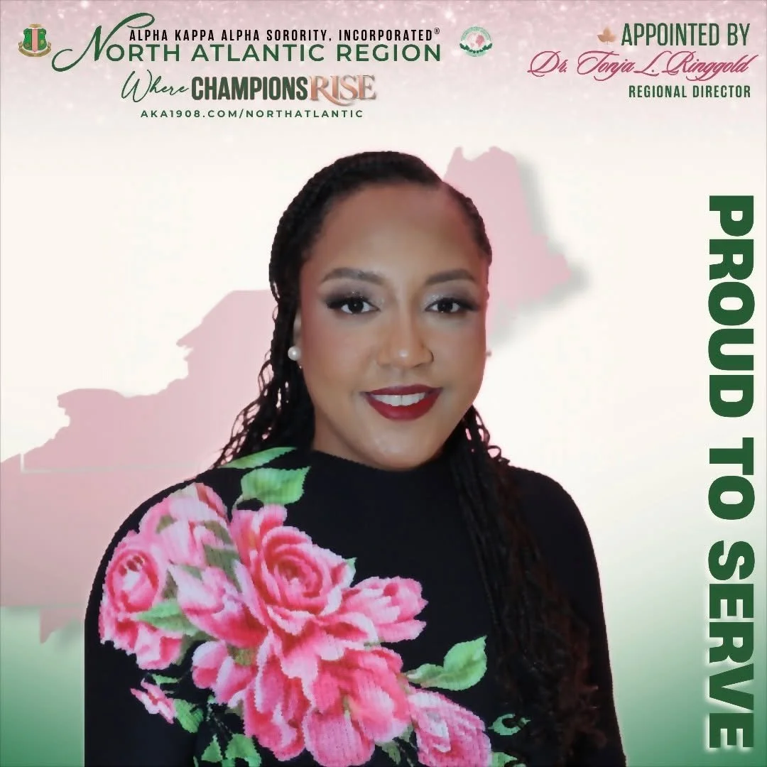 The Upsilon Epsilon Omega Chapter of Alpha Kappa Alpha Sorority, Incorporated&reg; is proud to congratulate the appointment of three remarkable UEO Sisters to leadership positions within the North Atlantic Region by Madam Regional Director, Dr. Tonja