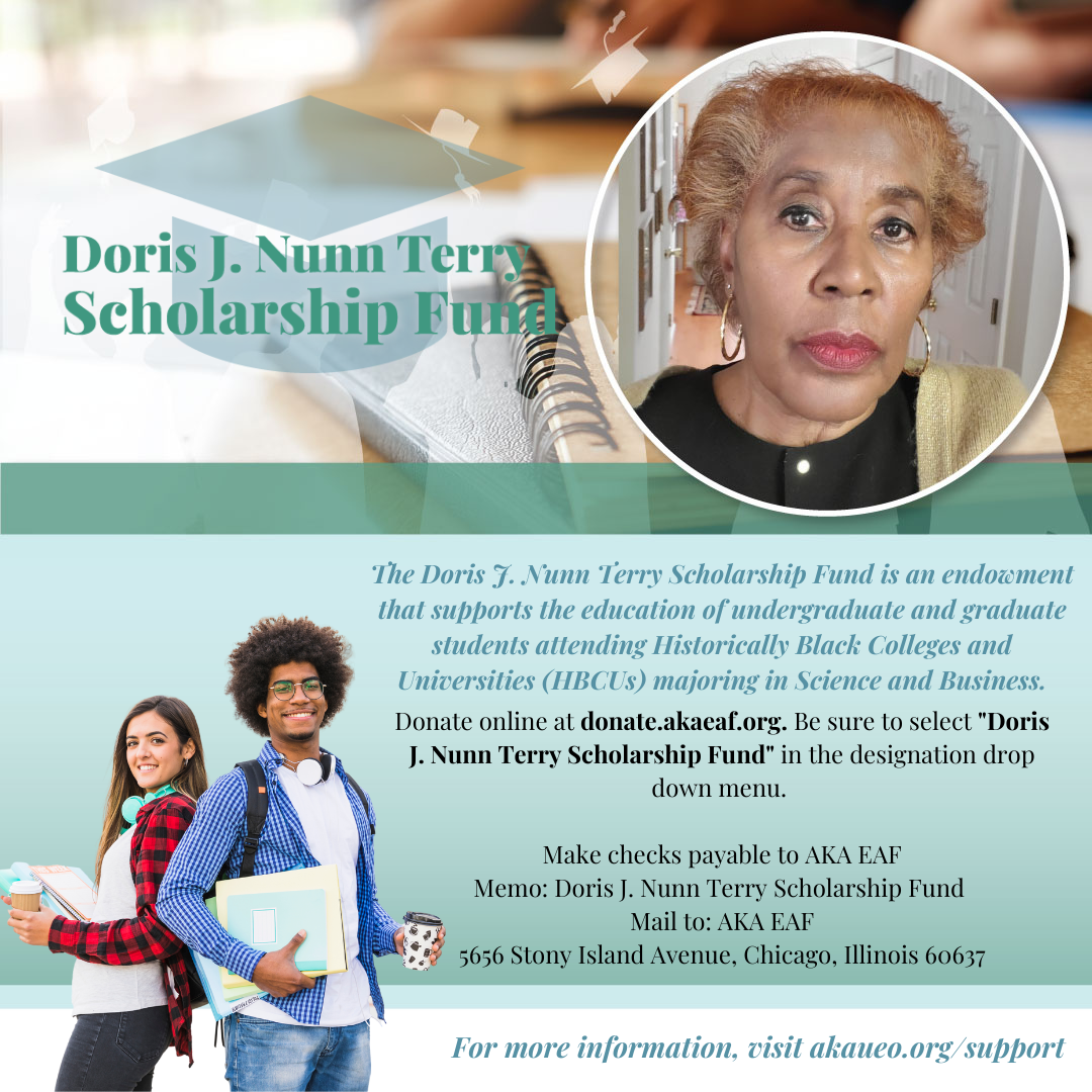 Terry Rae Nunn Support — Alpha Kappa Alpha Sorority, Inc.® Upsilon Epsilon Omega Chapter