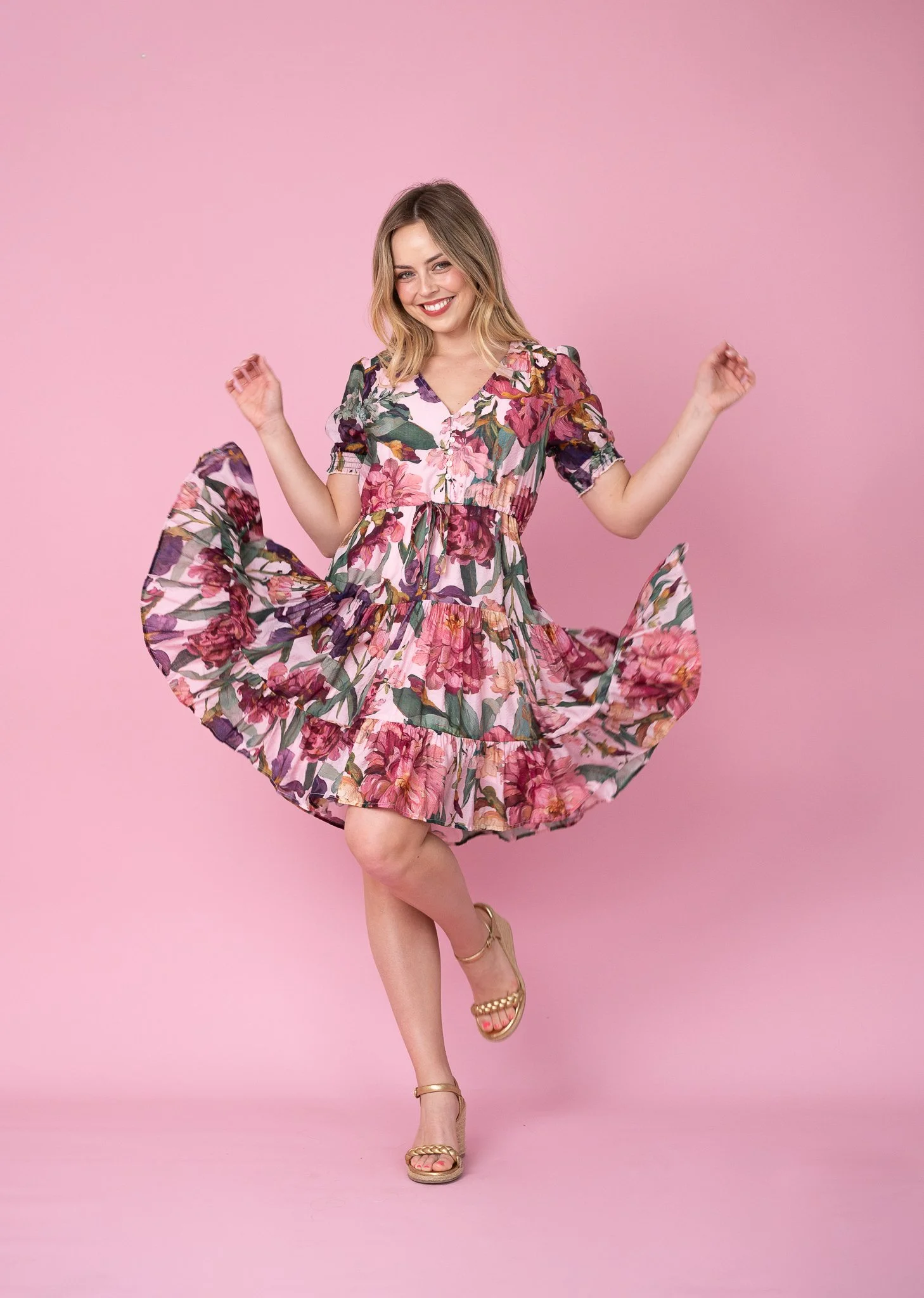 Code: D8634-23C | Pink | 8-18 | Viscose blend | PRE ORDER