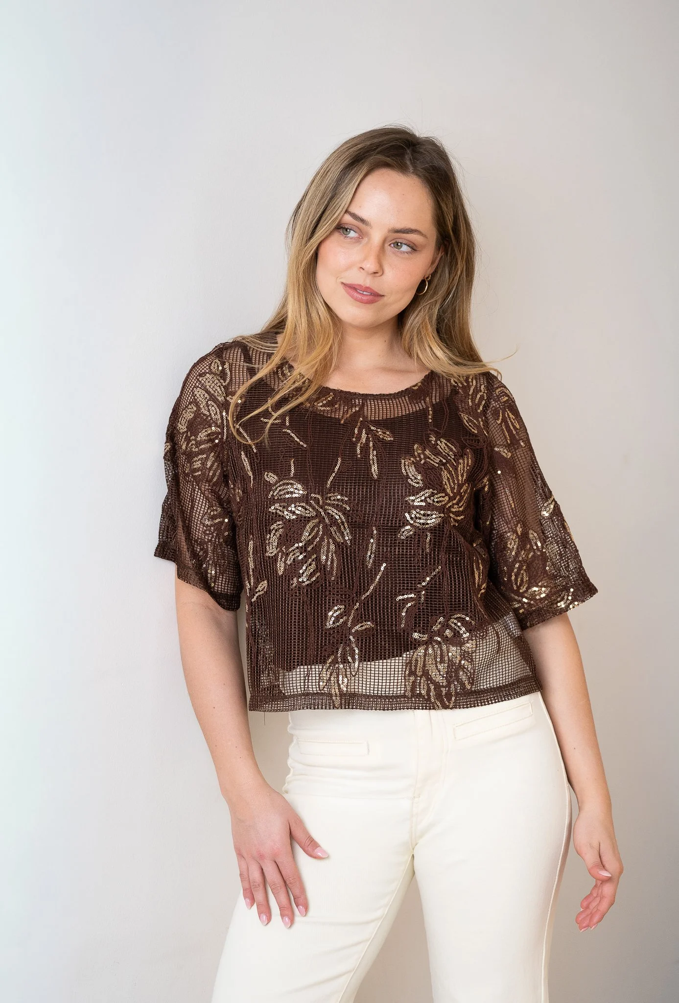 Code: T2129 | Brown & Beige | 8-16 | Cotton blend
