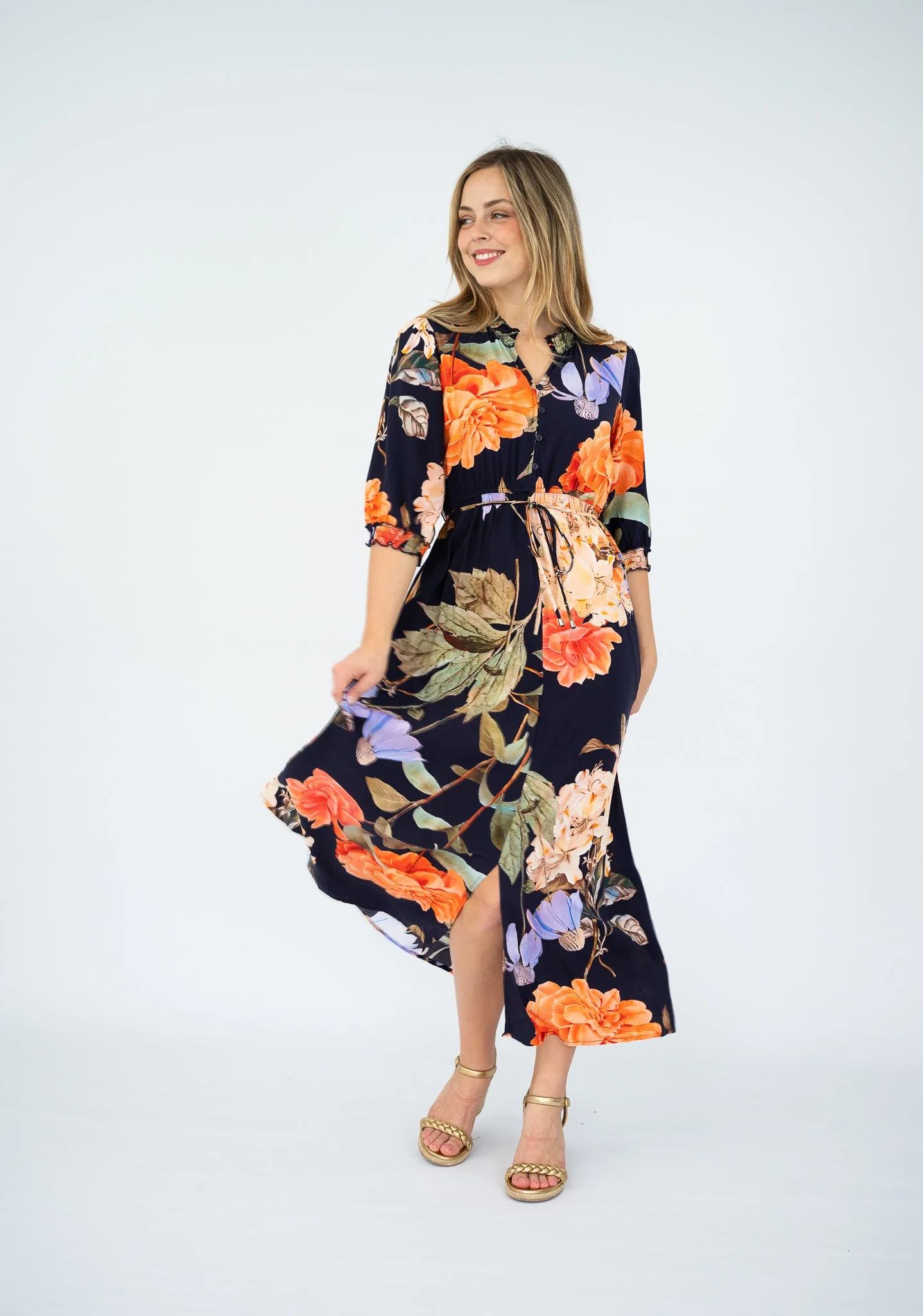 Code: D9294A | Navy | 8-18 | 100% Rayon | 