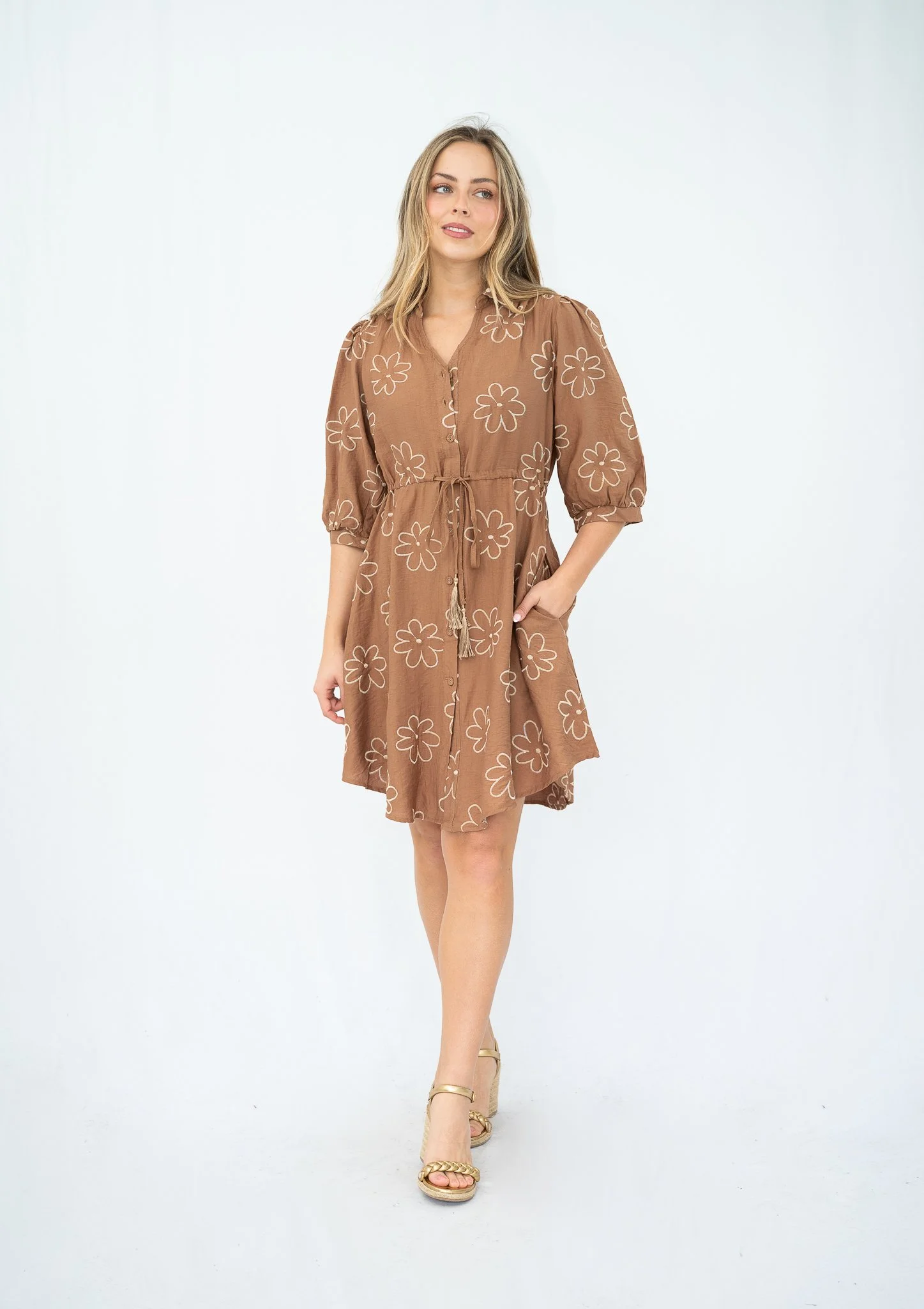 Code: D9247-1 | Black & Brown | 8-18 | Viscose blend | 