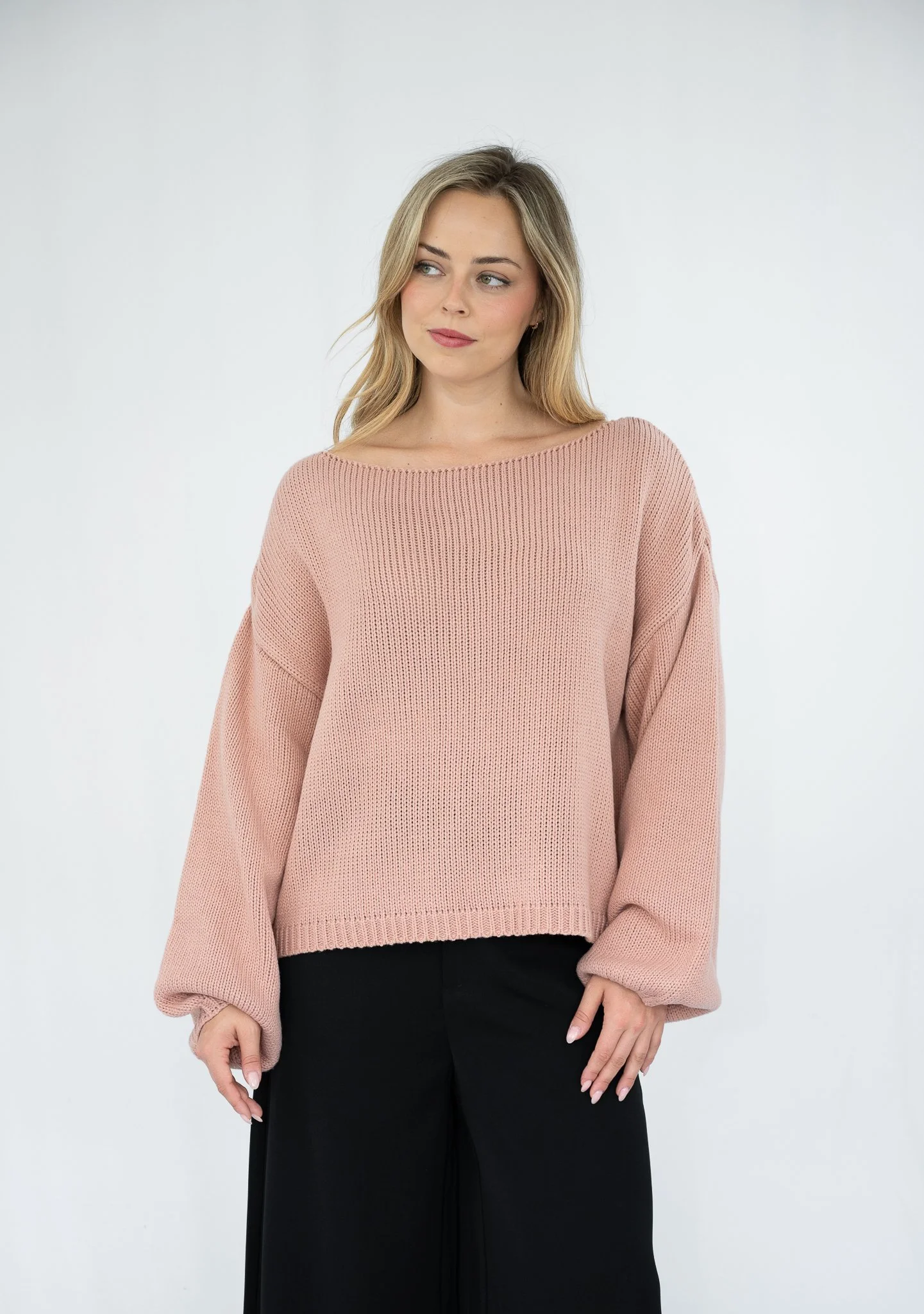 Code: K3493 | Baby Blue, Dusty Pink & Chocolate | S/M & L/XL | Wool blend 