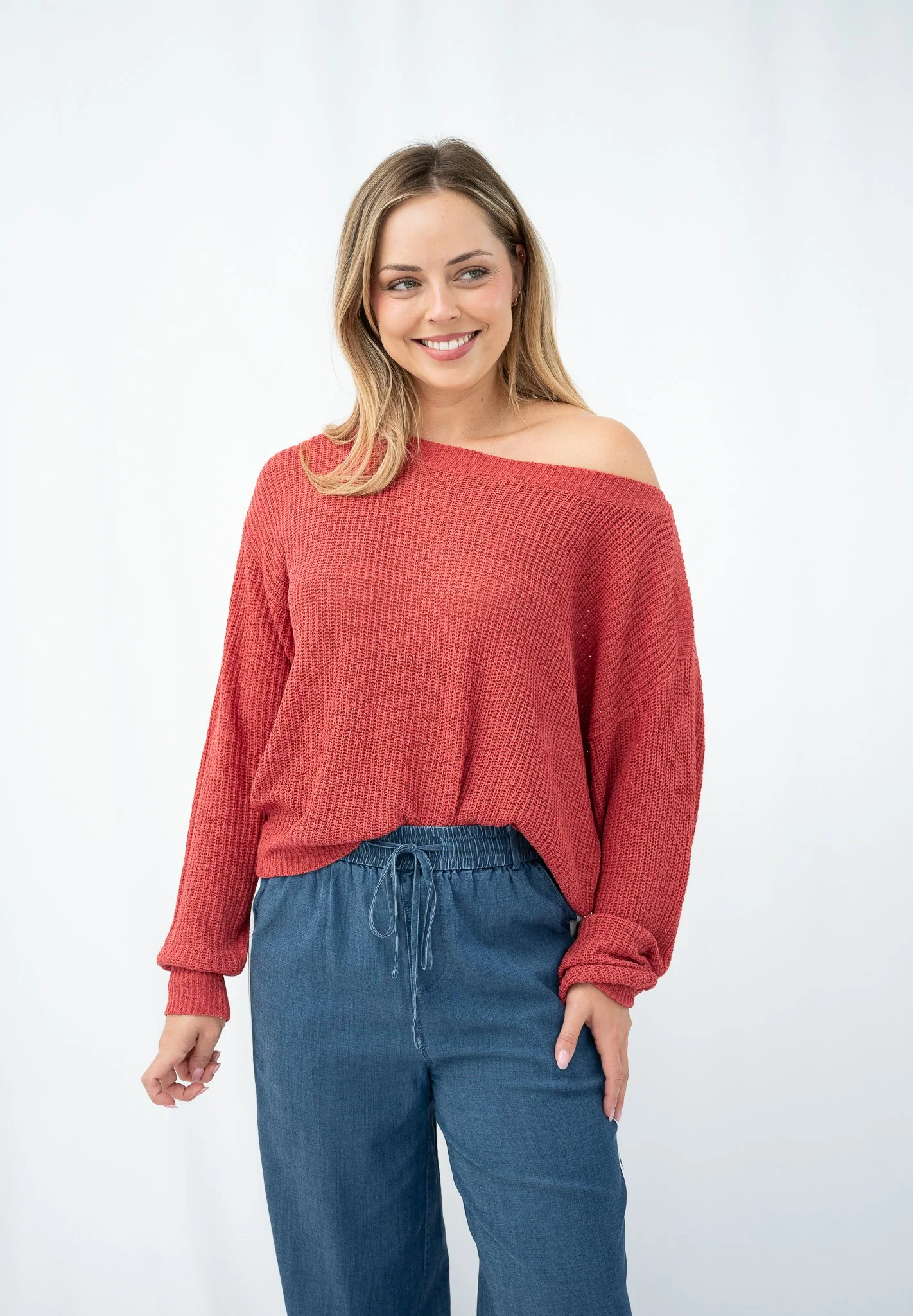 Code: K3508 | Camel, Rust, Navy & White | S/M & L/XL | Cotton blend