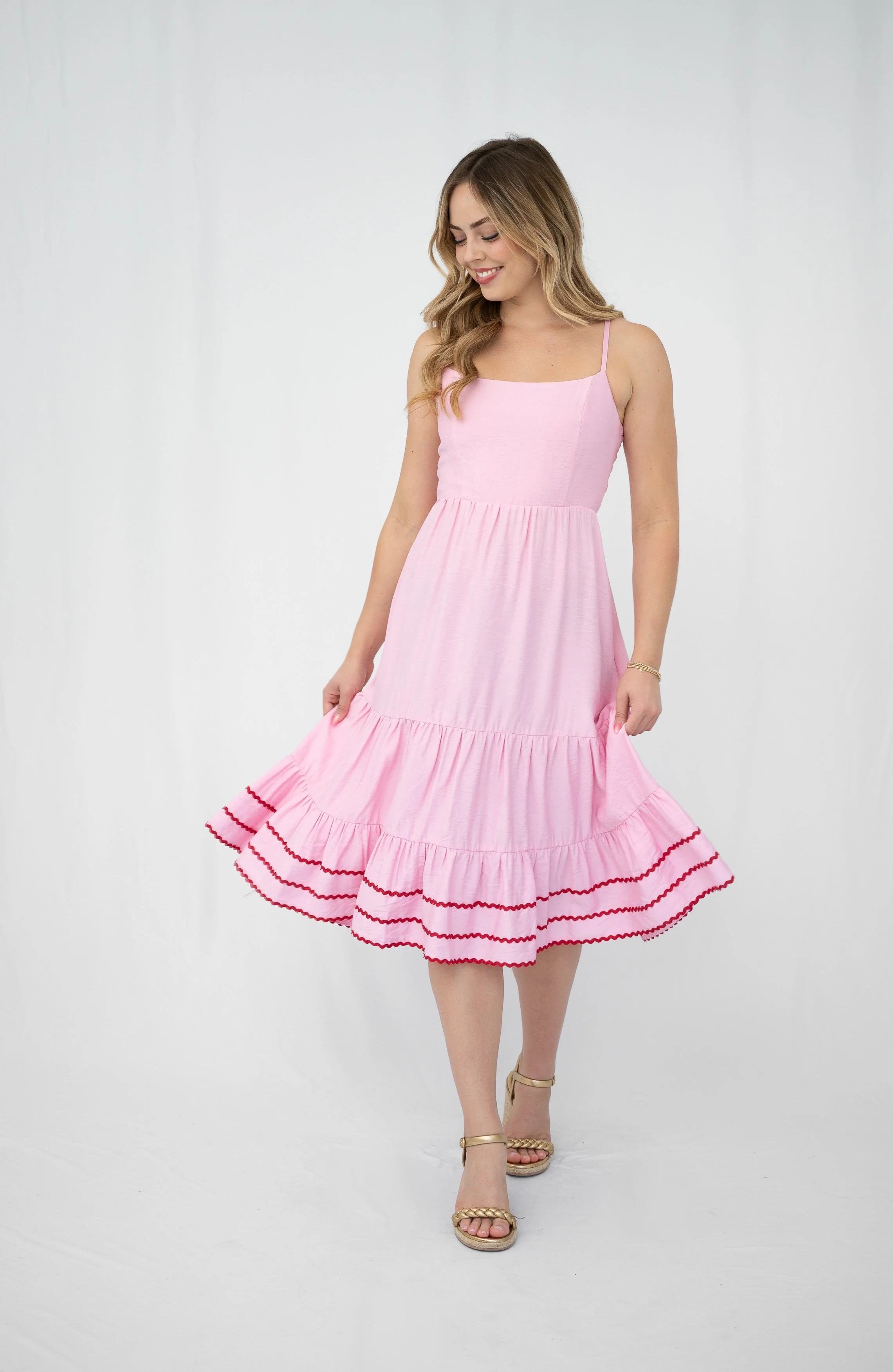 Code: D9276 | Pink | 6-18 | Viscose blend 