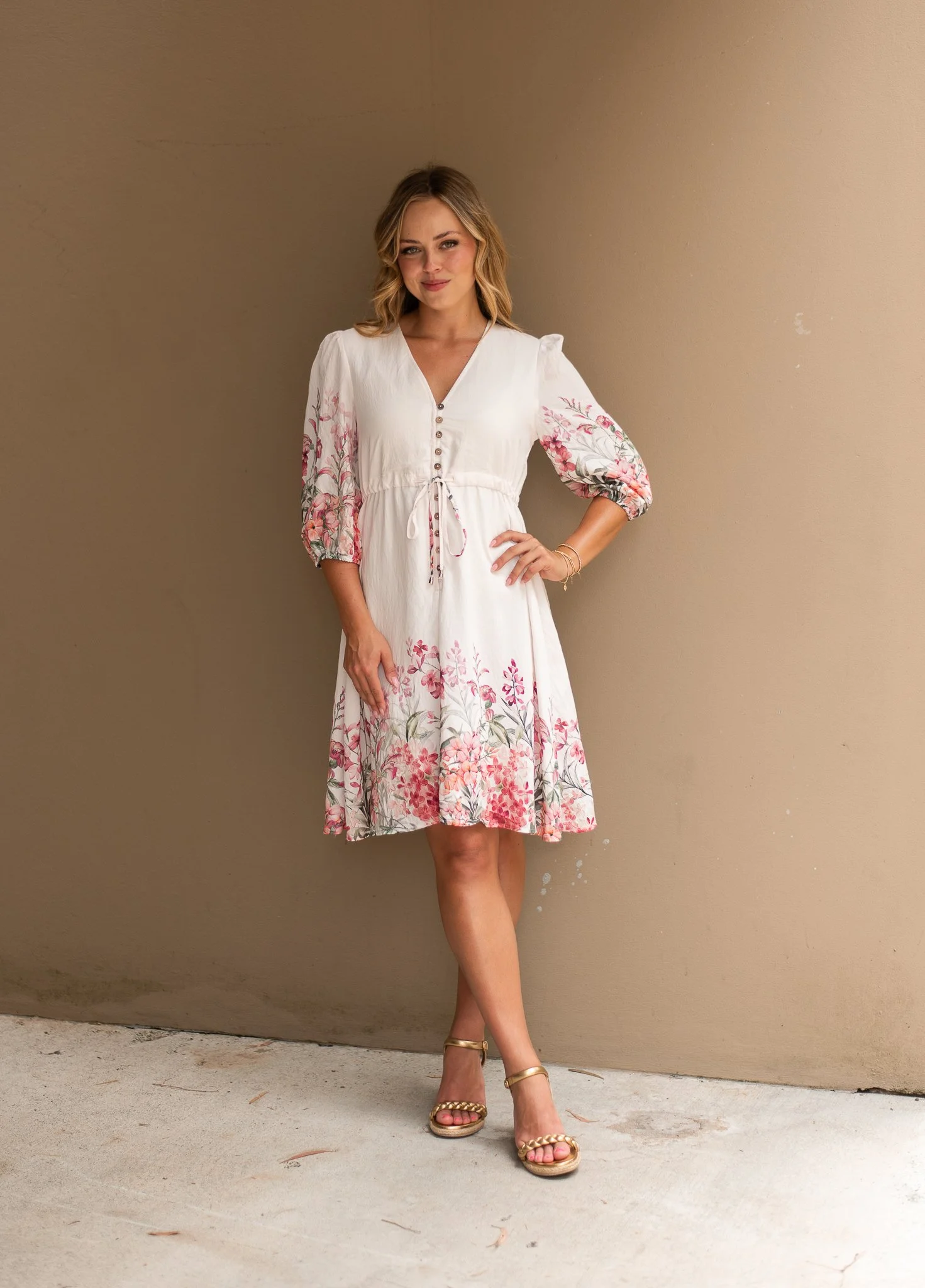 Code: D8555-11B | Pink & Olive | 8-18 | Viscose blend
