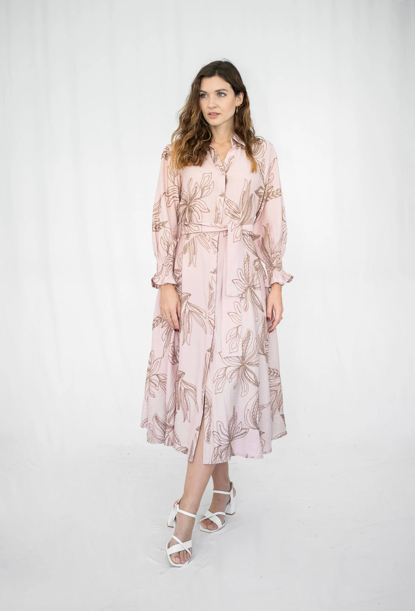 Code: D9212-8 | Pink & Brown | 8-18 | Viscose blend |