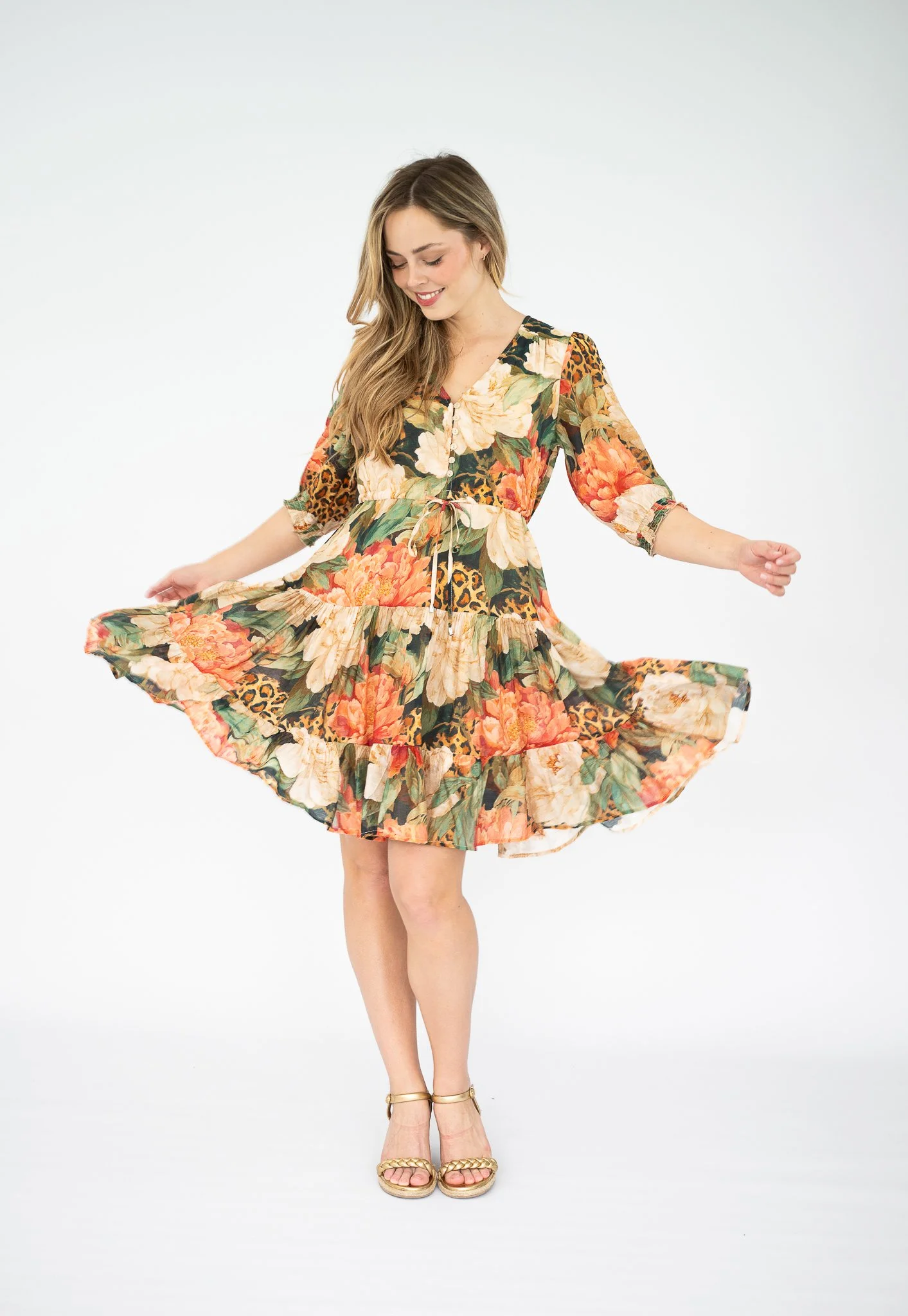 Code: D8634-4AX | Green | 8-18 | Viscose blend | 
