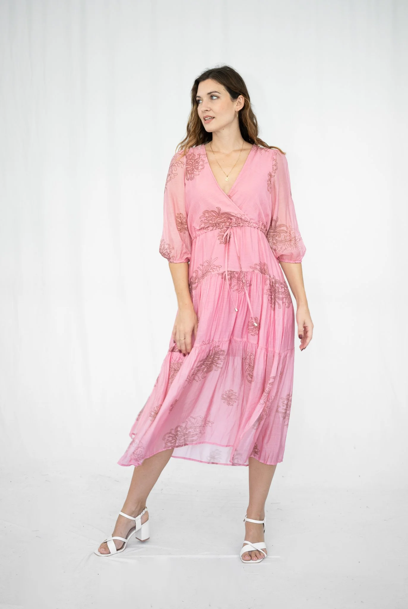 Code: D8461-3C | Pink & Black | 8-18 | Viscose blend | 