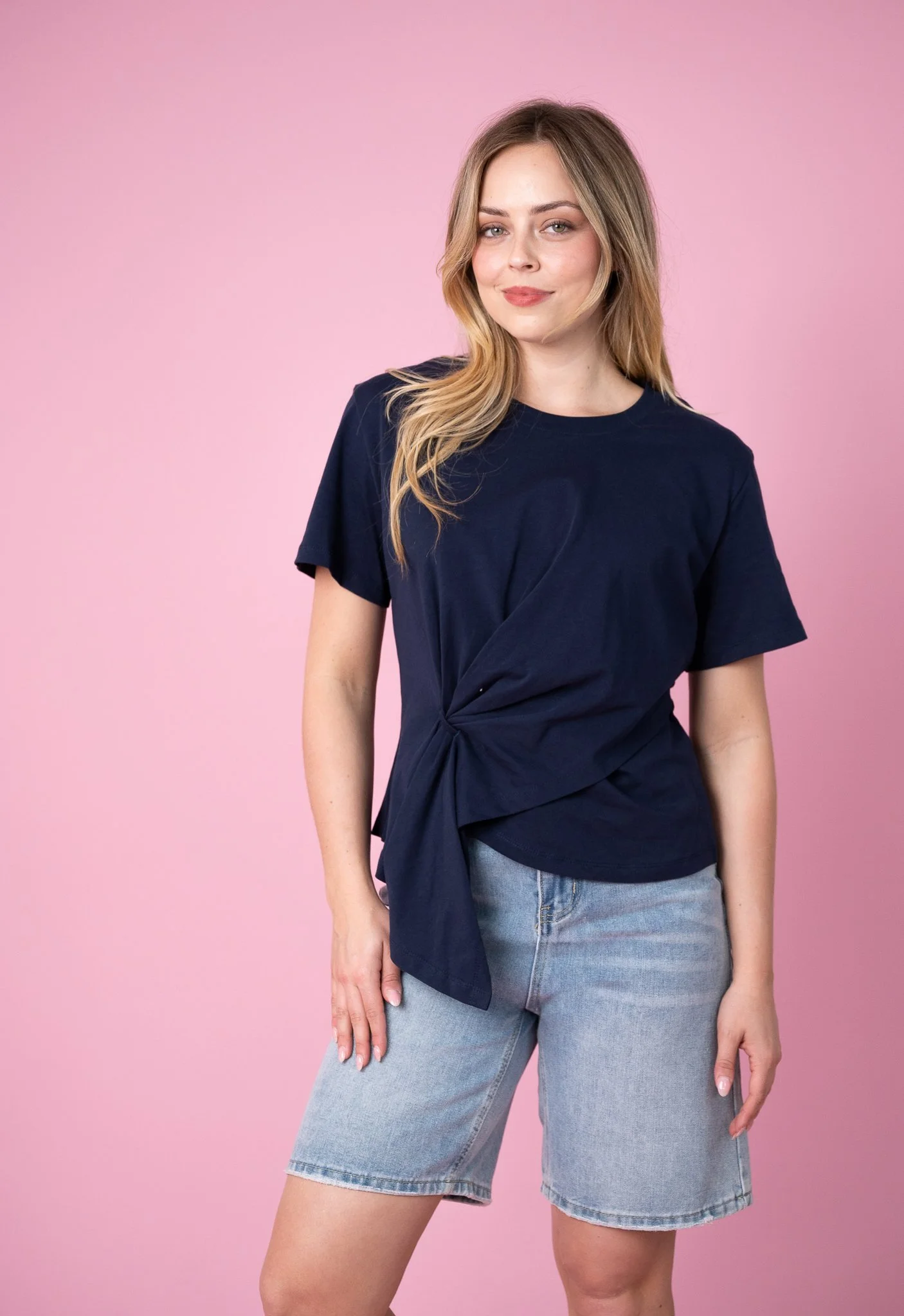 Code: T2090 | Navy | 8-18 | Premium Cotton | 