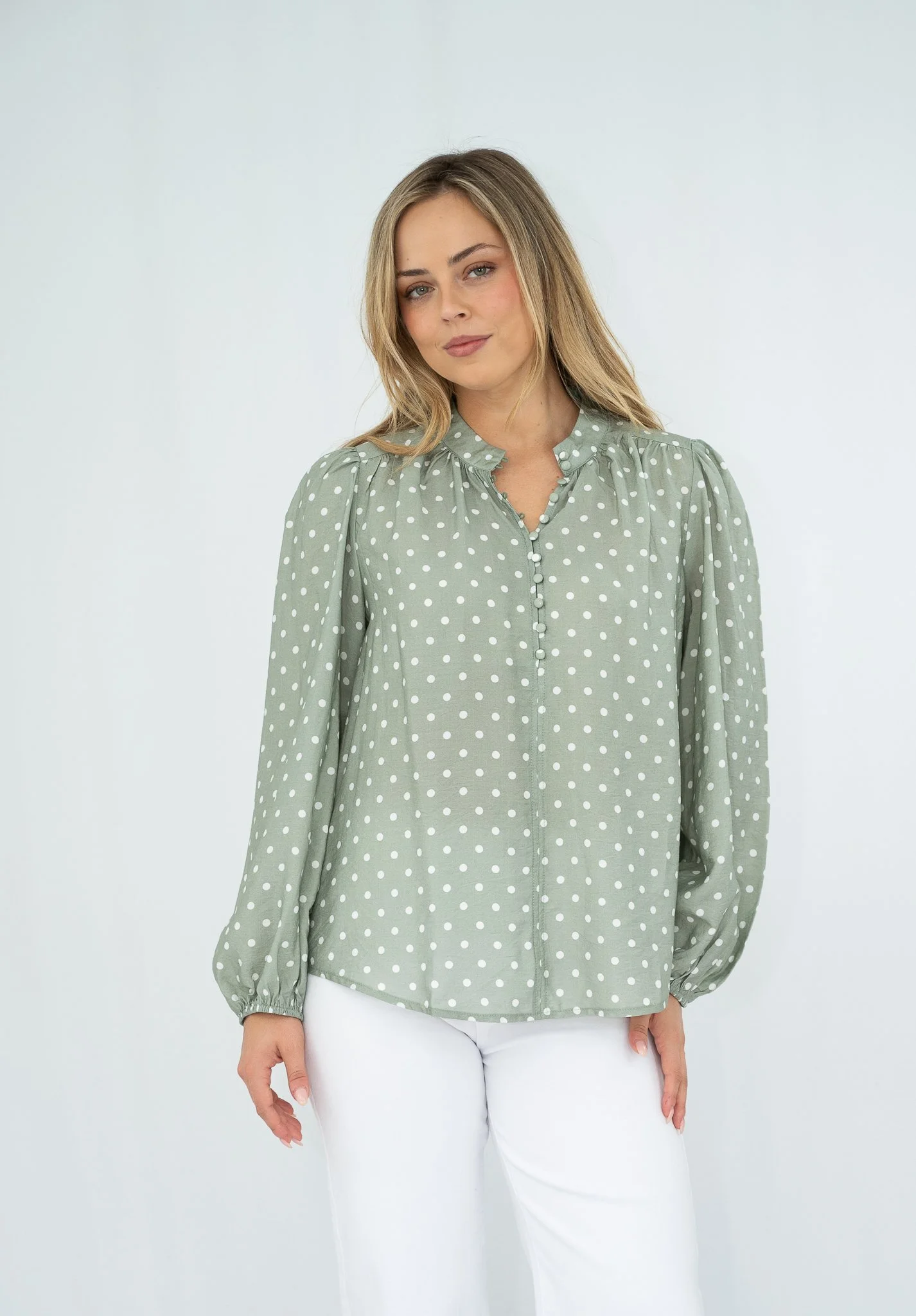 Code: T2071-1E | Sage & Chocolate | 8-18 | Viscose blend