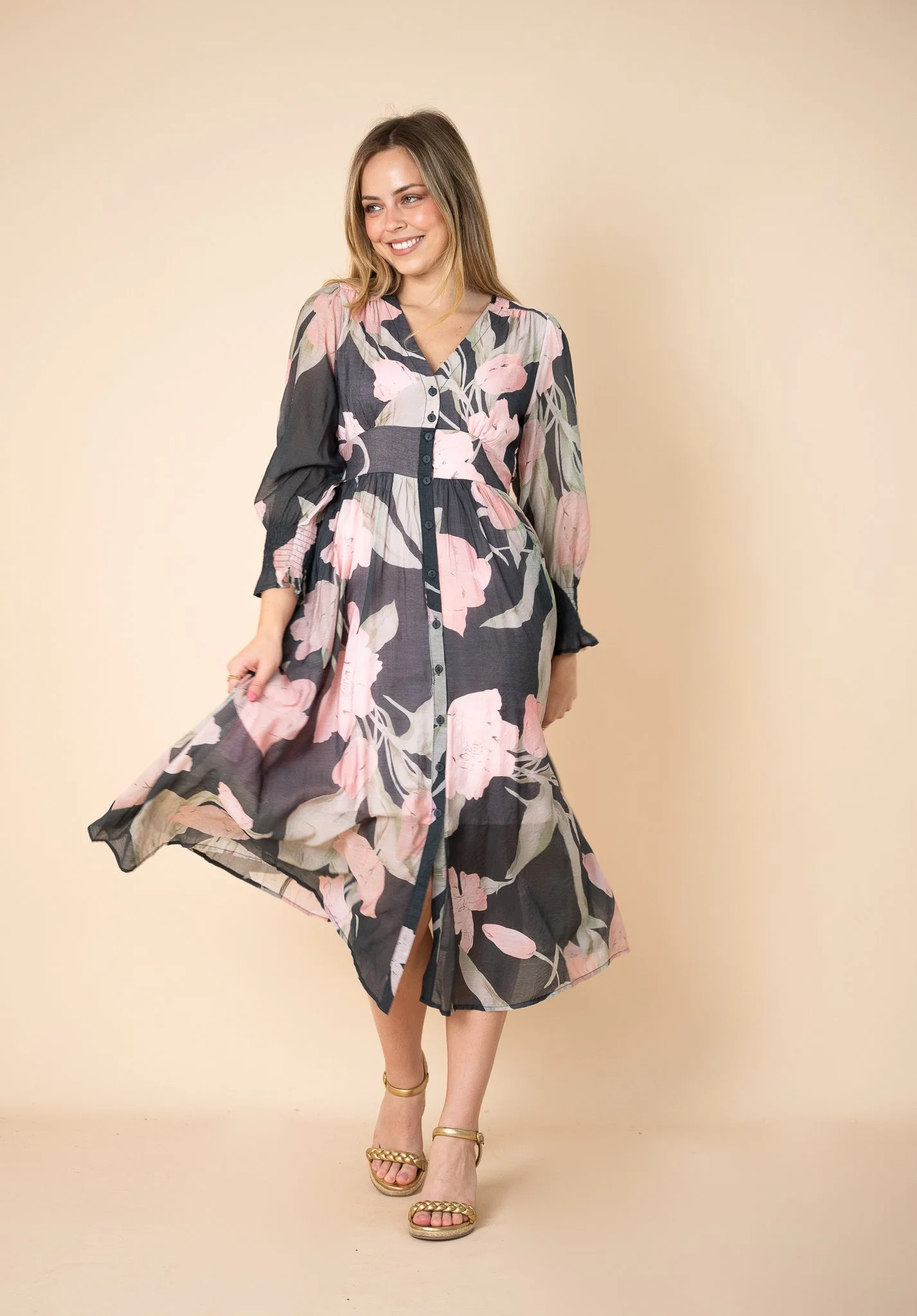 Code: D9009-12E | Forest Green | 8-18 | Viscose blend | 